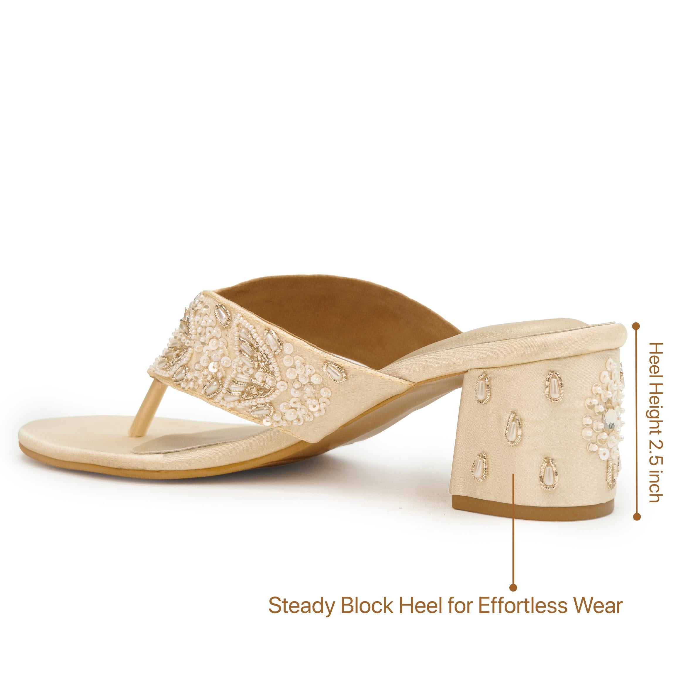 Sequin Grace Thong Heels