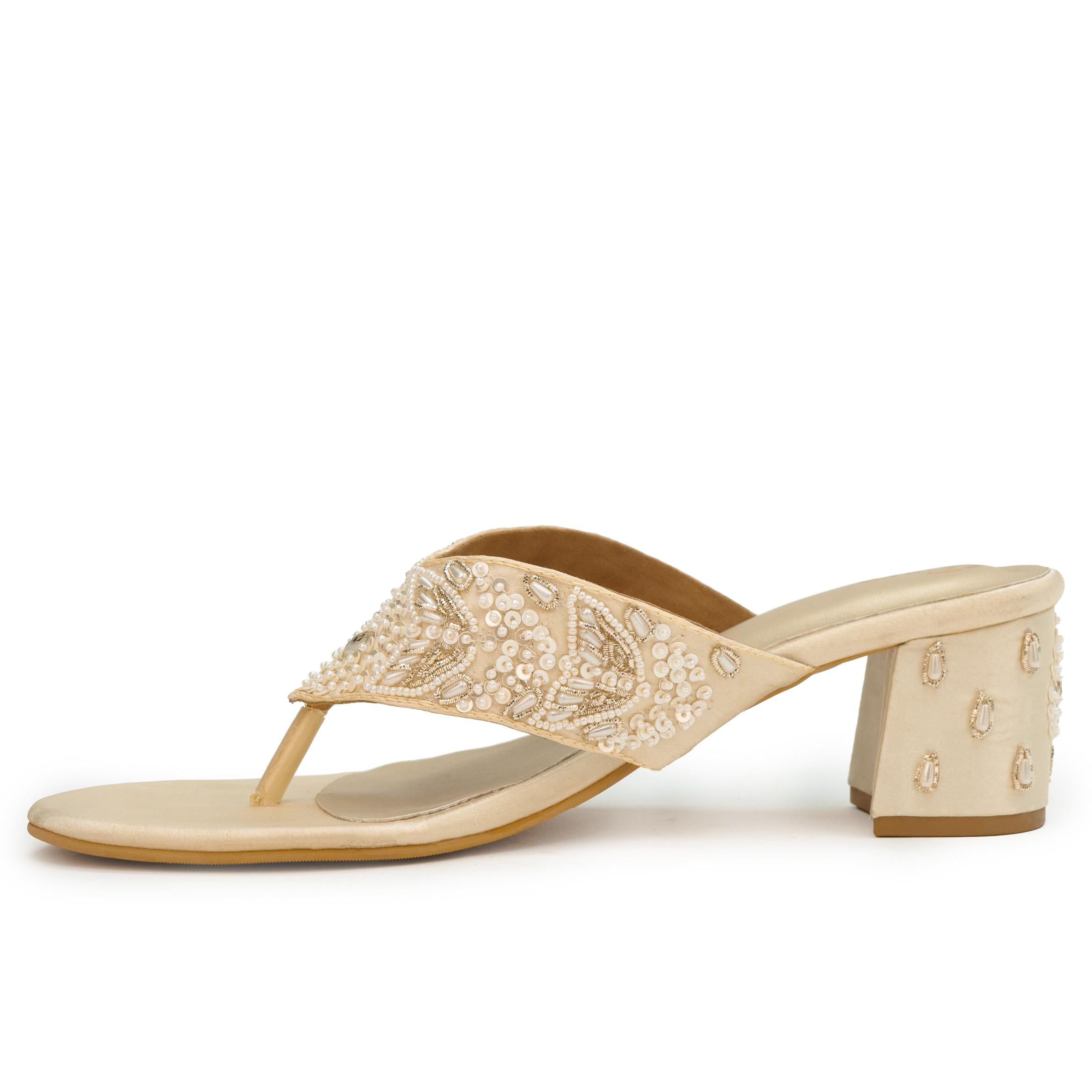 Sequin Grace Thong Heels