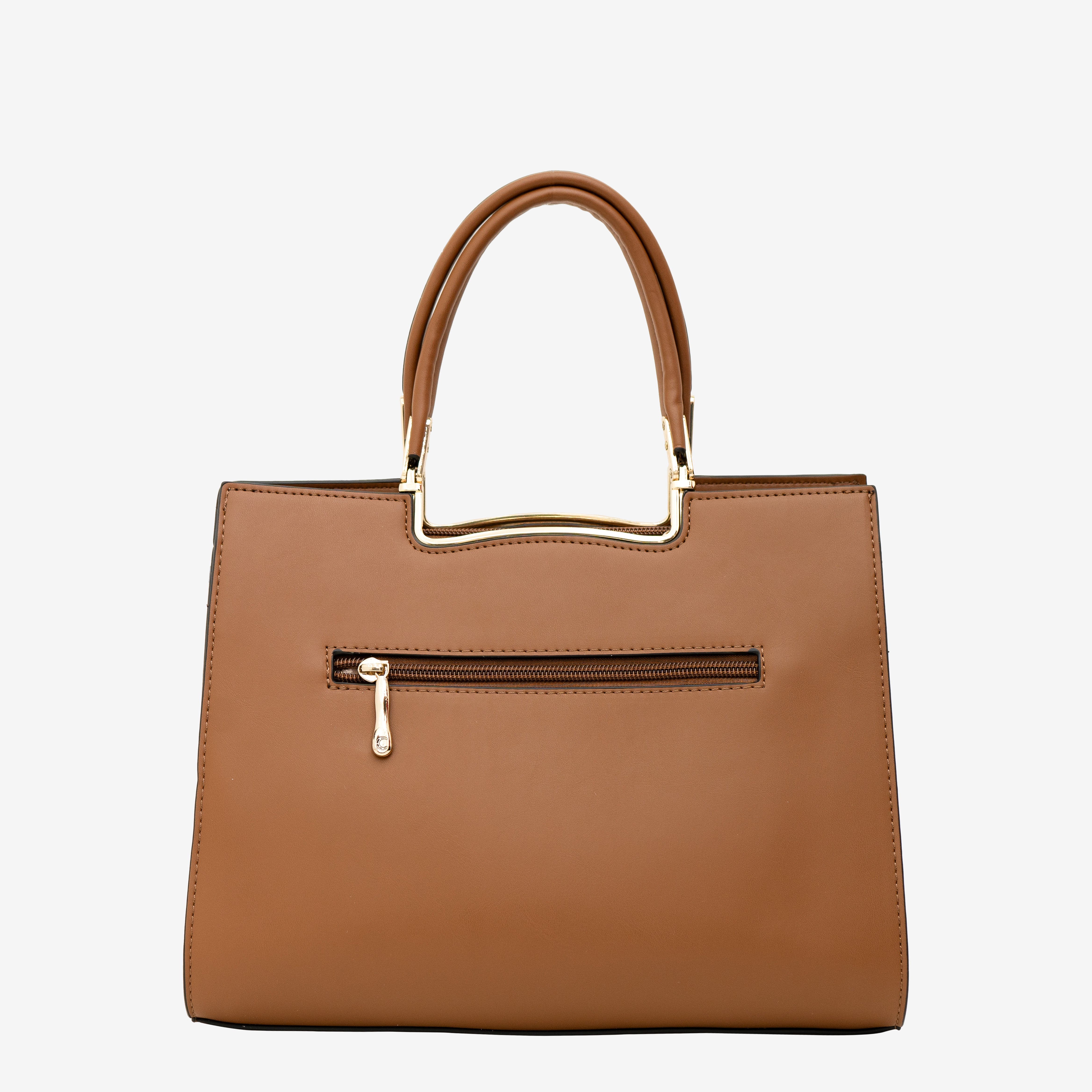 Brown  Neutral Carryall Handbag | Cara