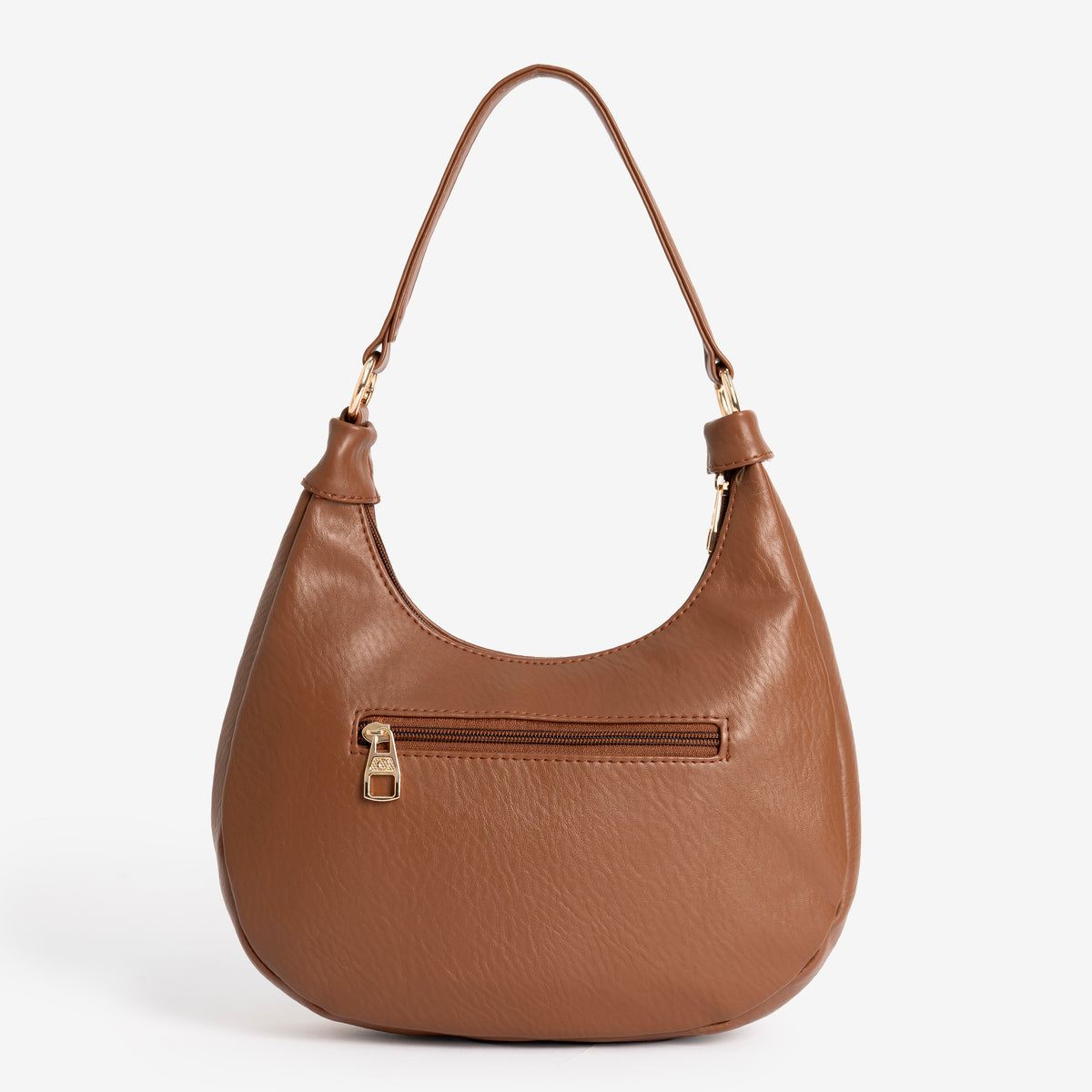 Classic Luxe Brown Hobo Bag