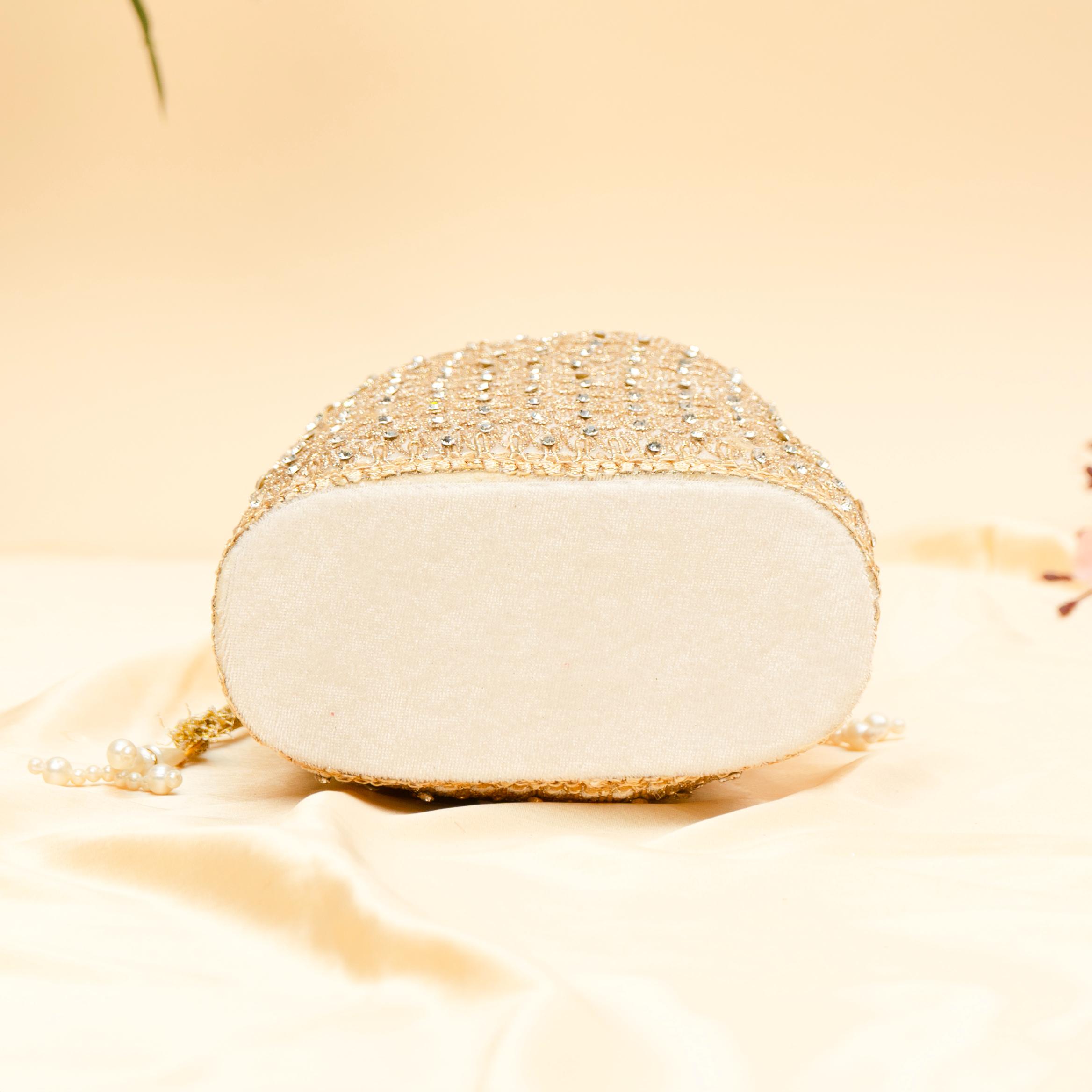 Opulent Thread & Pearl Potli