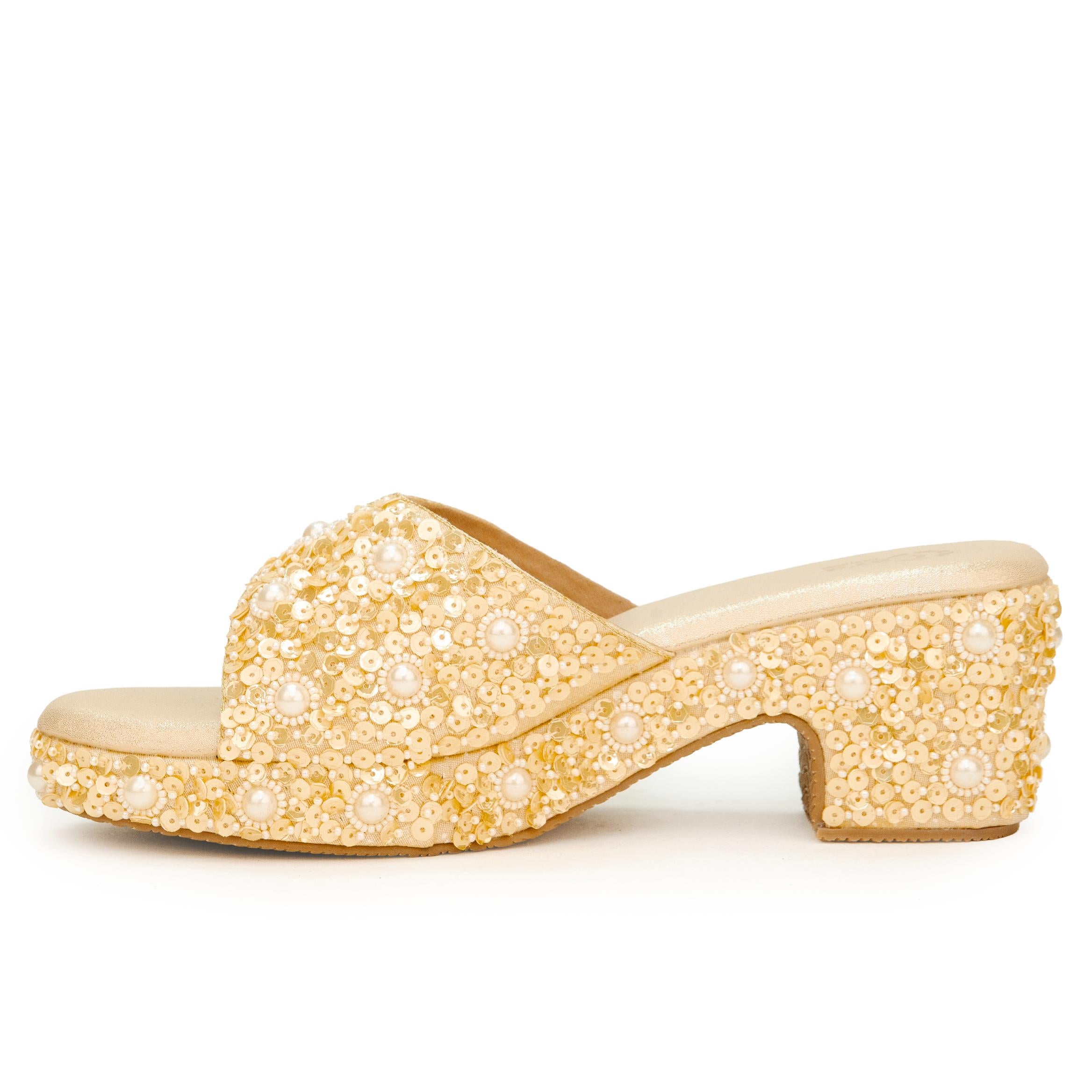 Sequin Ocean Heels