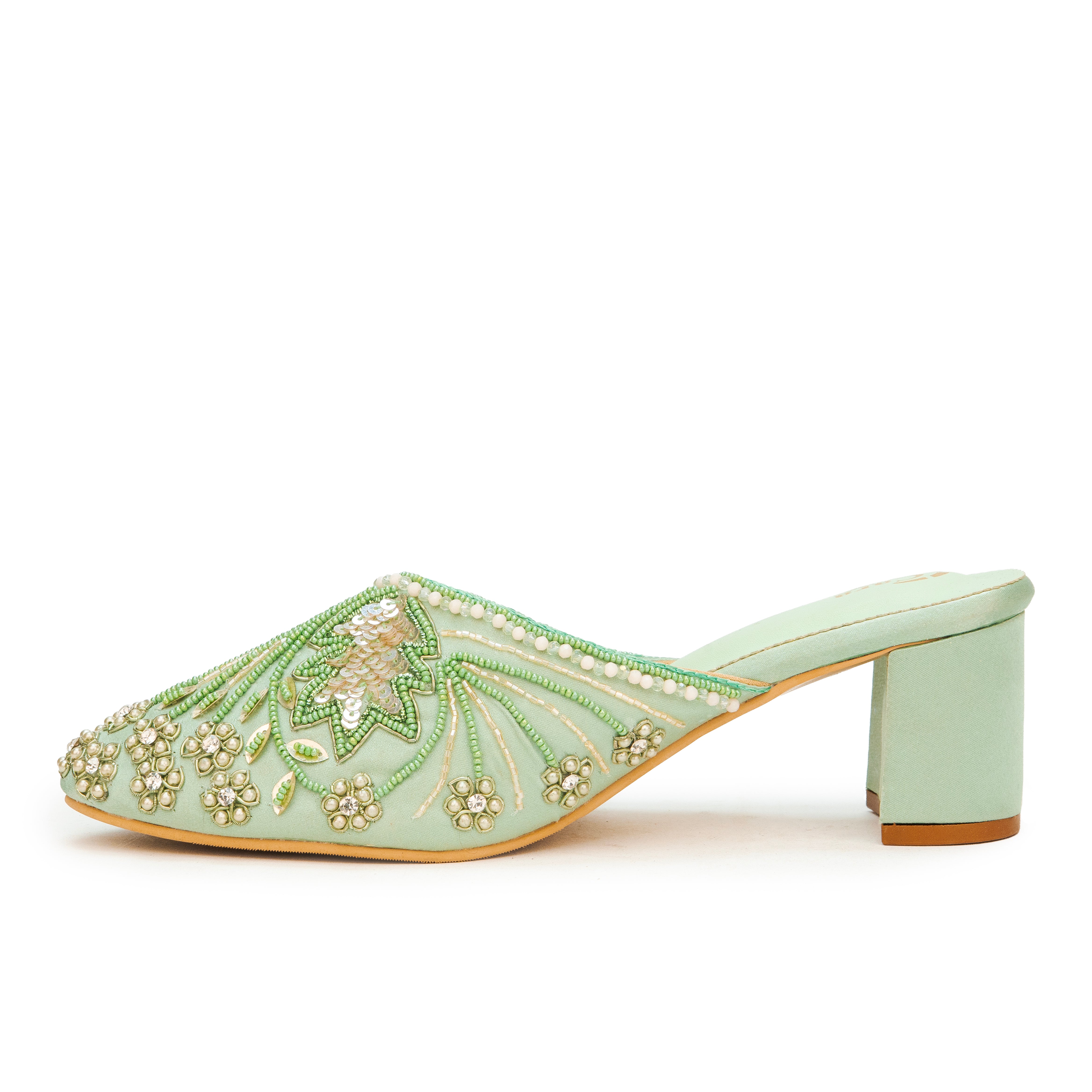 Festive Glide Beaded Heels