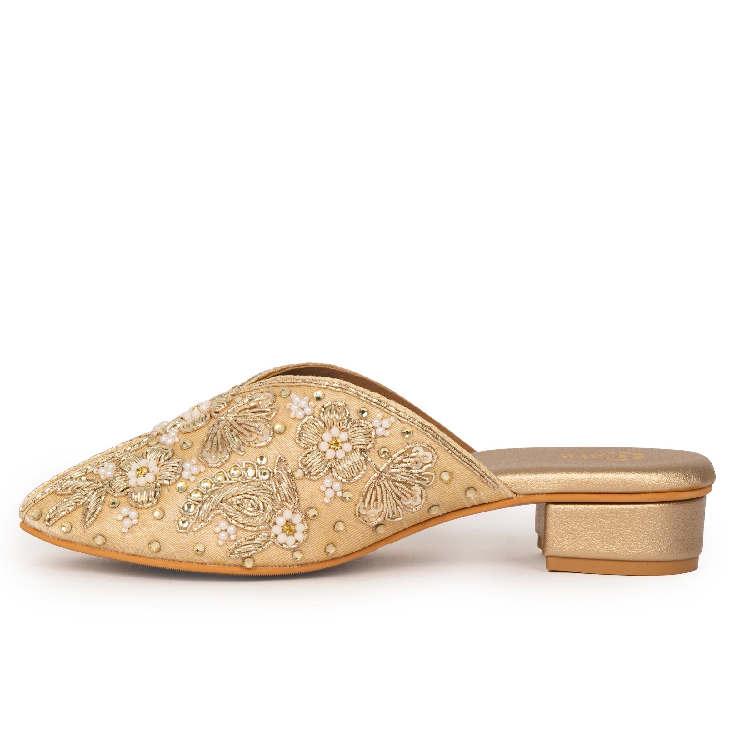 Noorani Beaded Mules