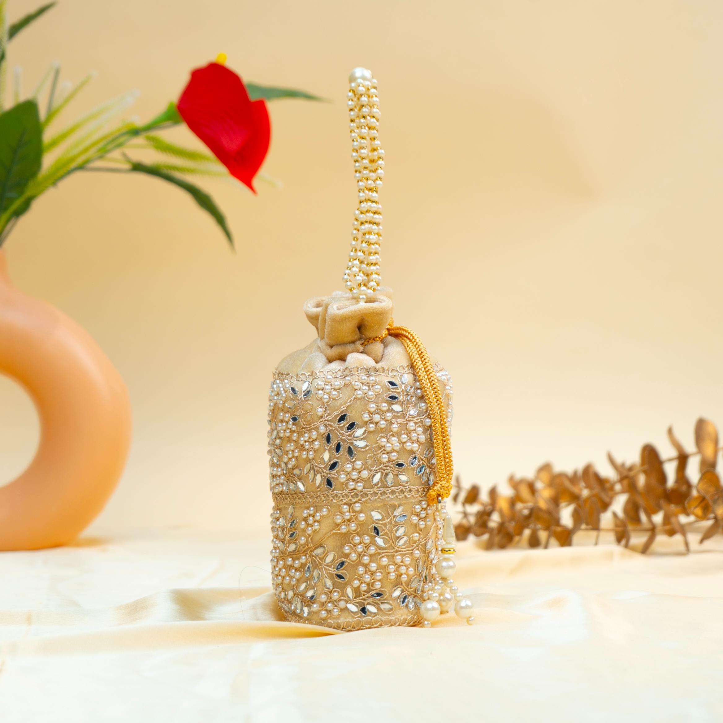 Grace Pearl Bead Potli