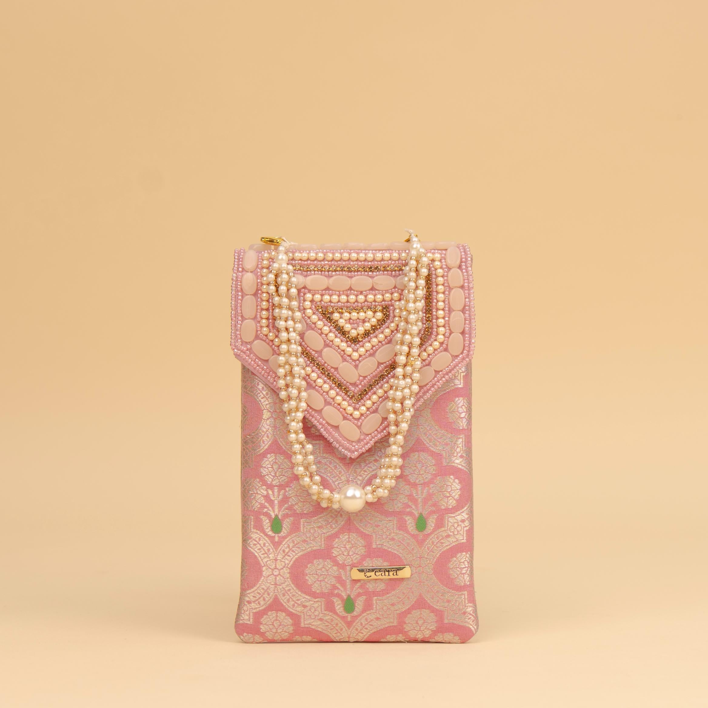 Banarasi Pearl Embellished Clutch
