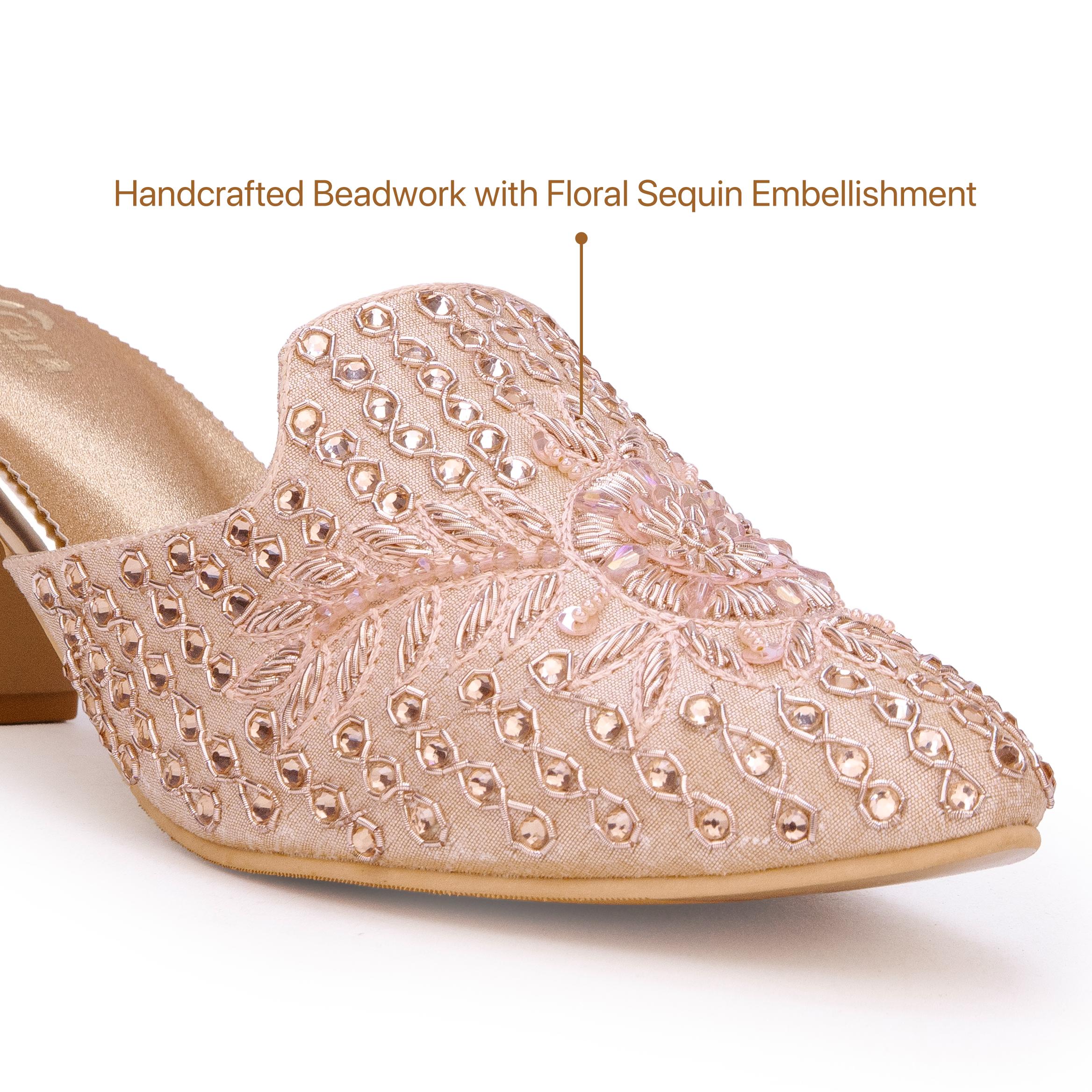 Zardosi Beaded Mules