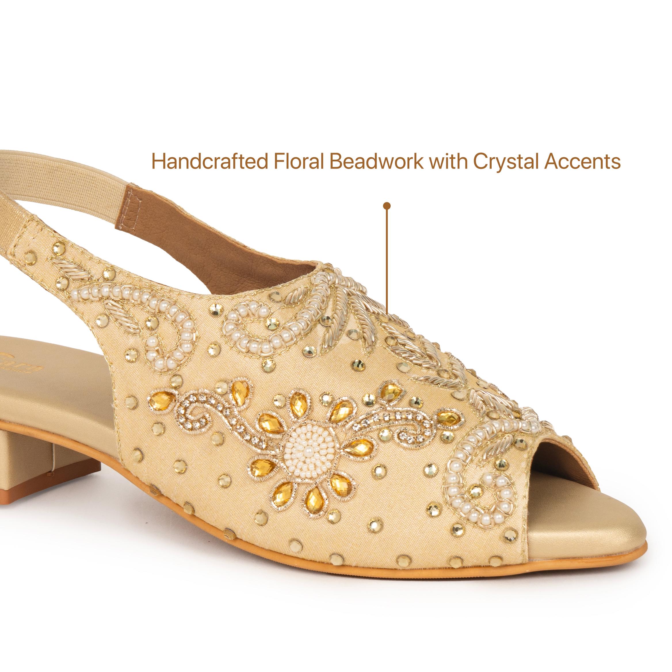 Glided Fern Mules