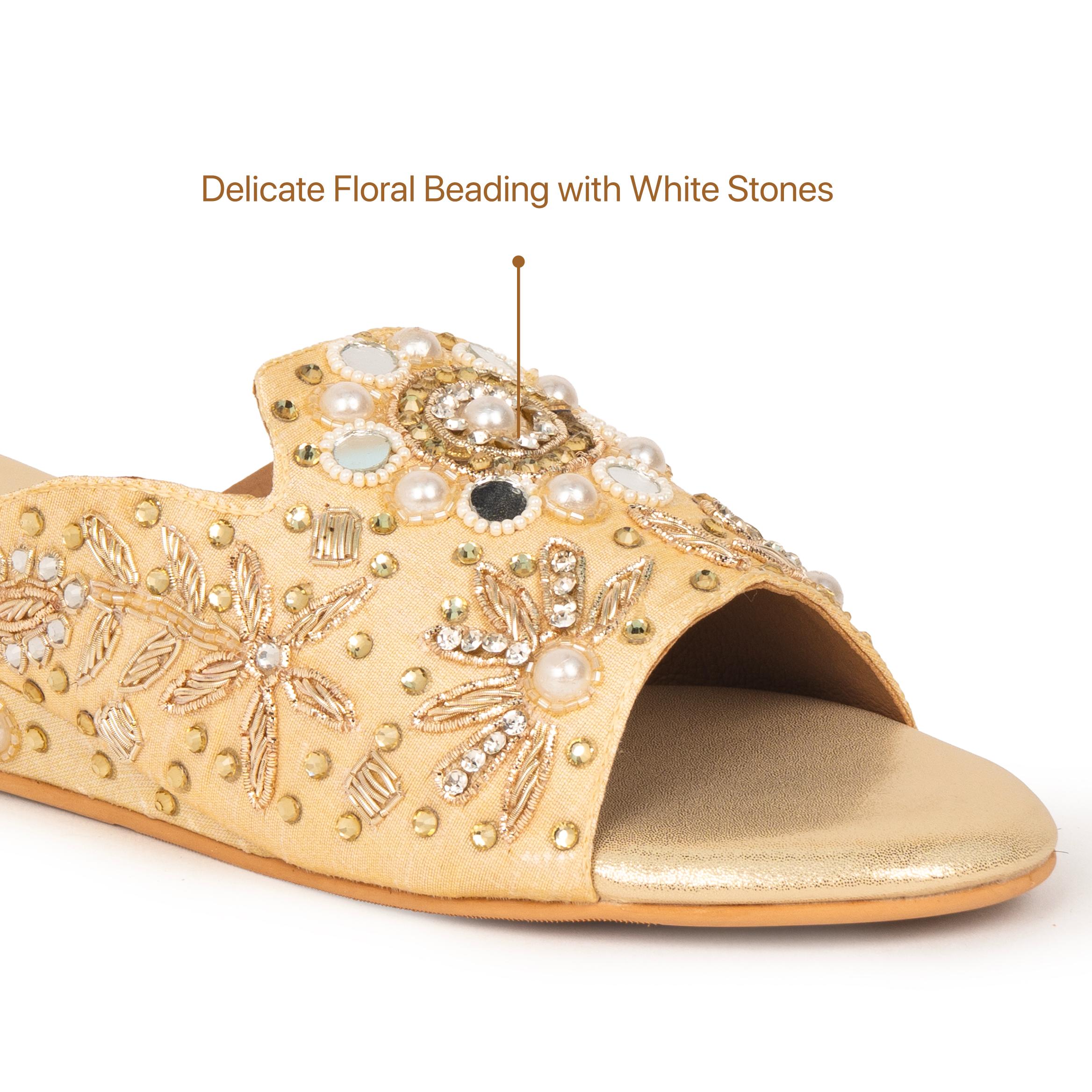 Shahi Zari Festive Flats