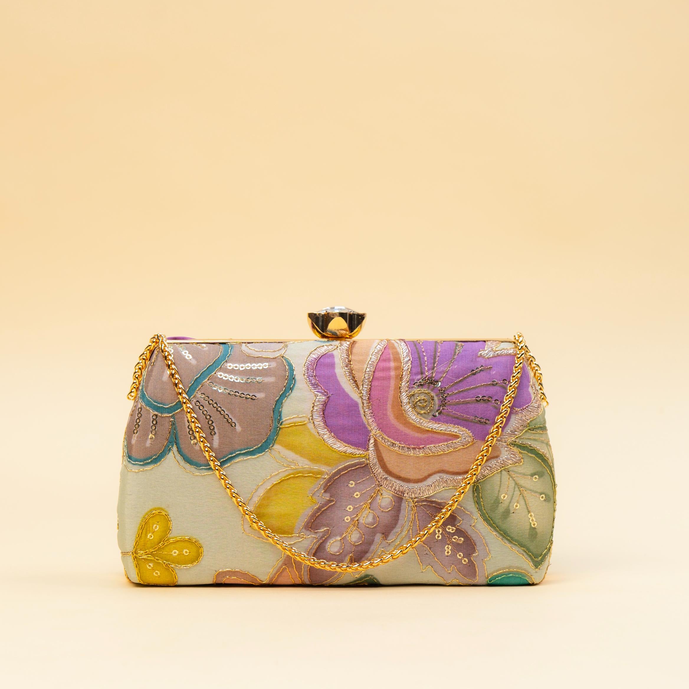 Sequin Thread Clutch