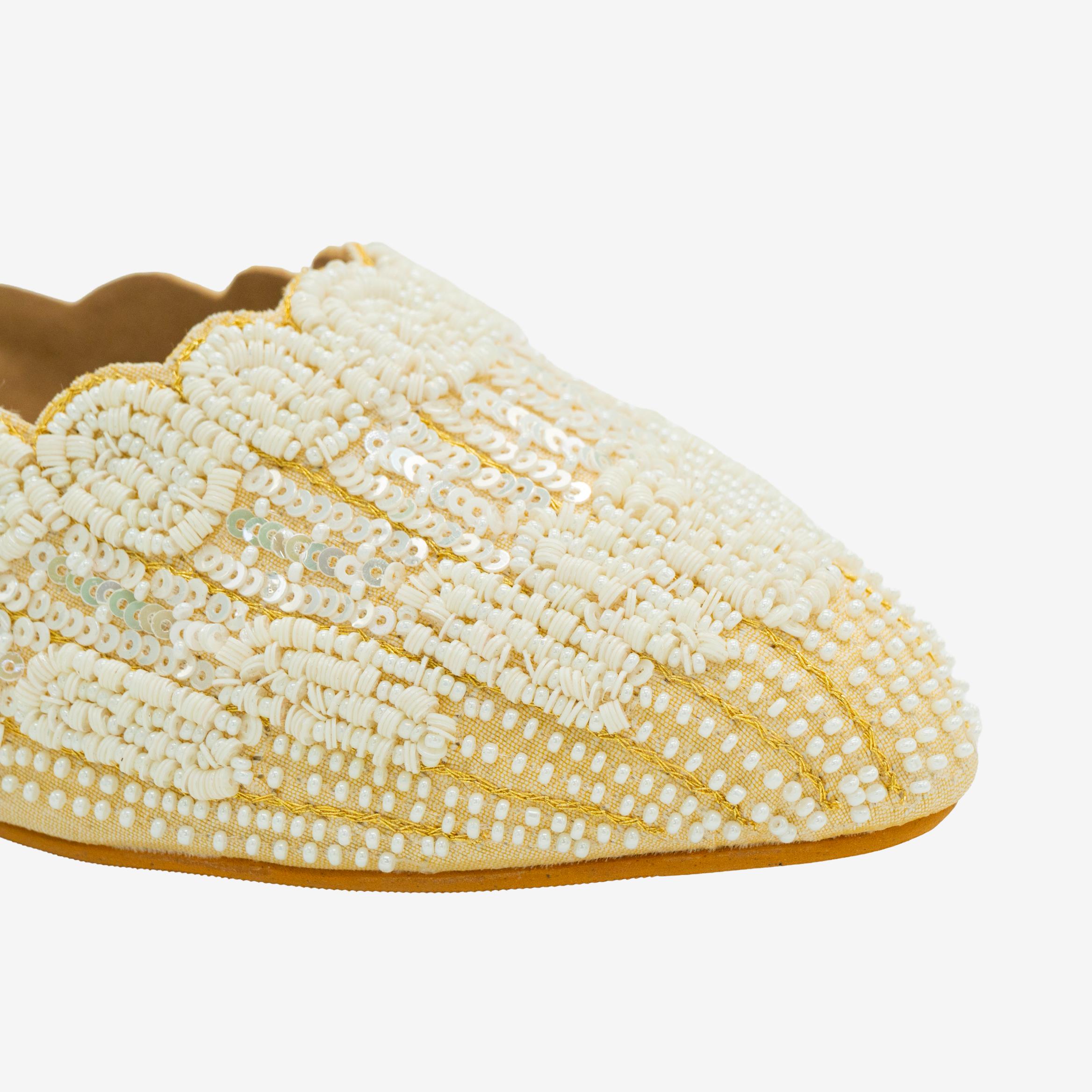 Glimmer Beadwork Mules