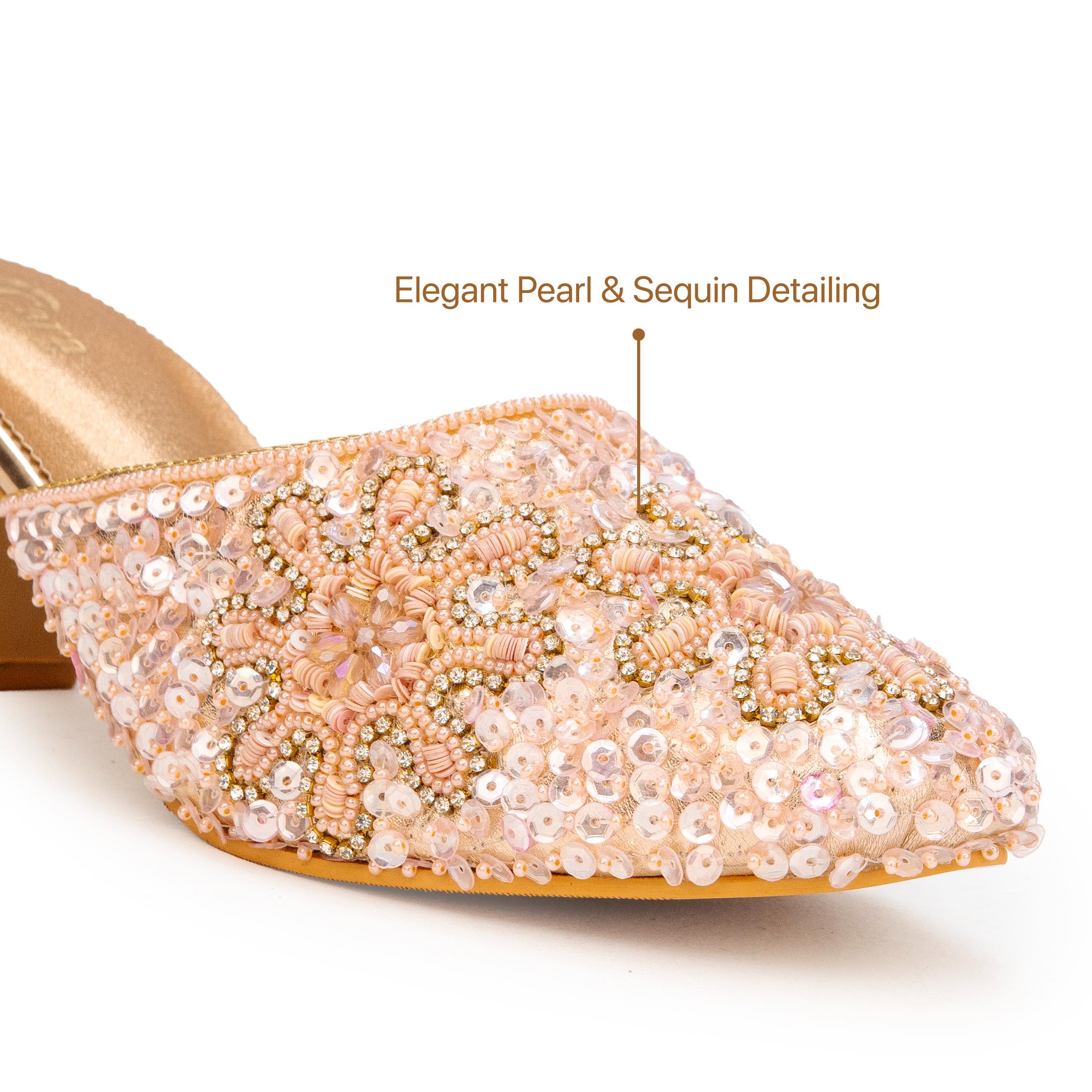 Pearl Bloom Mules