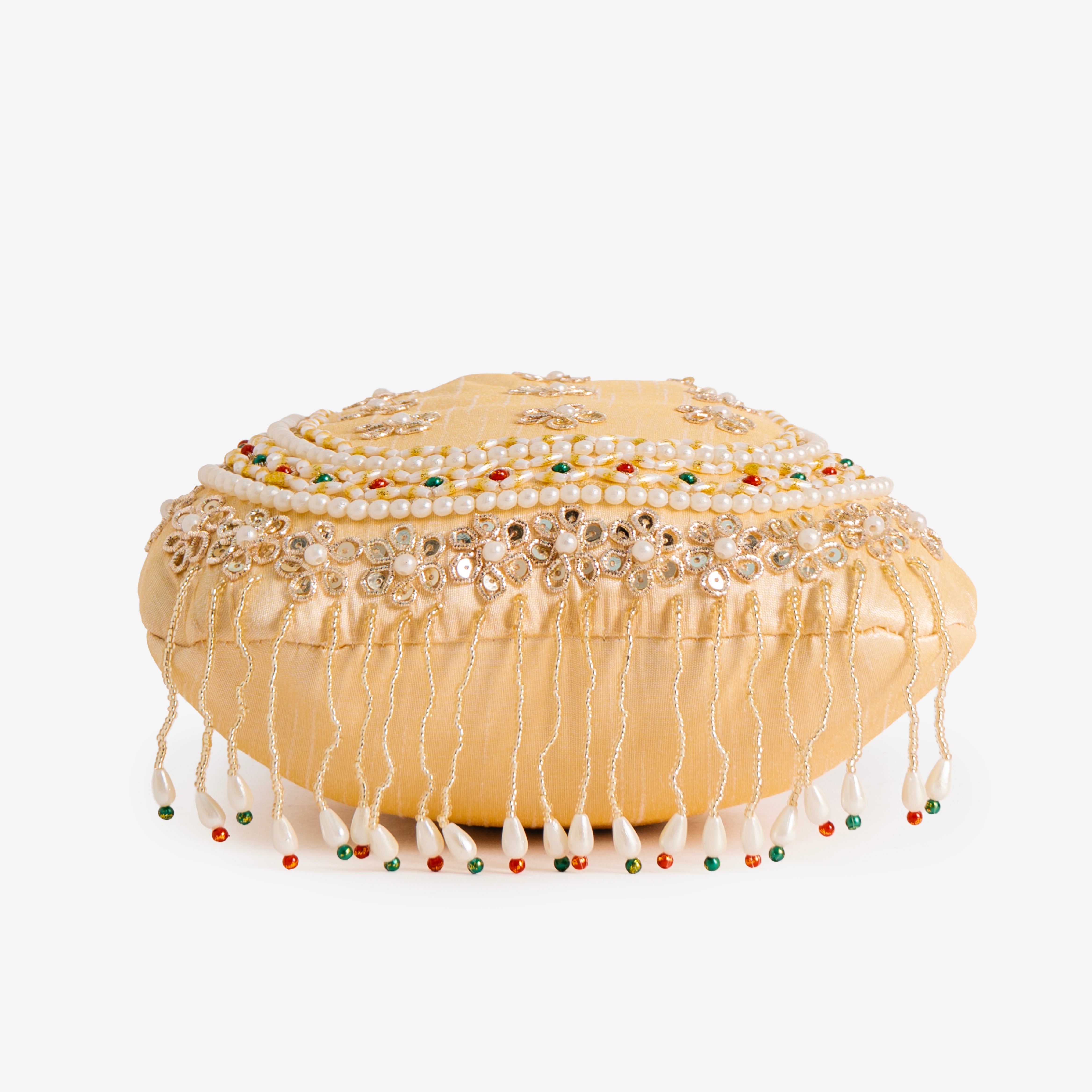 Blush Gold Braid Potli