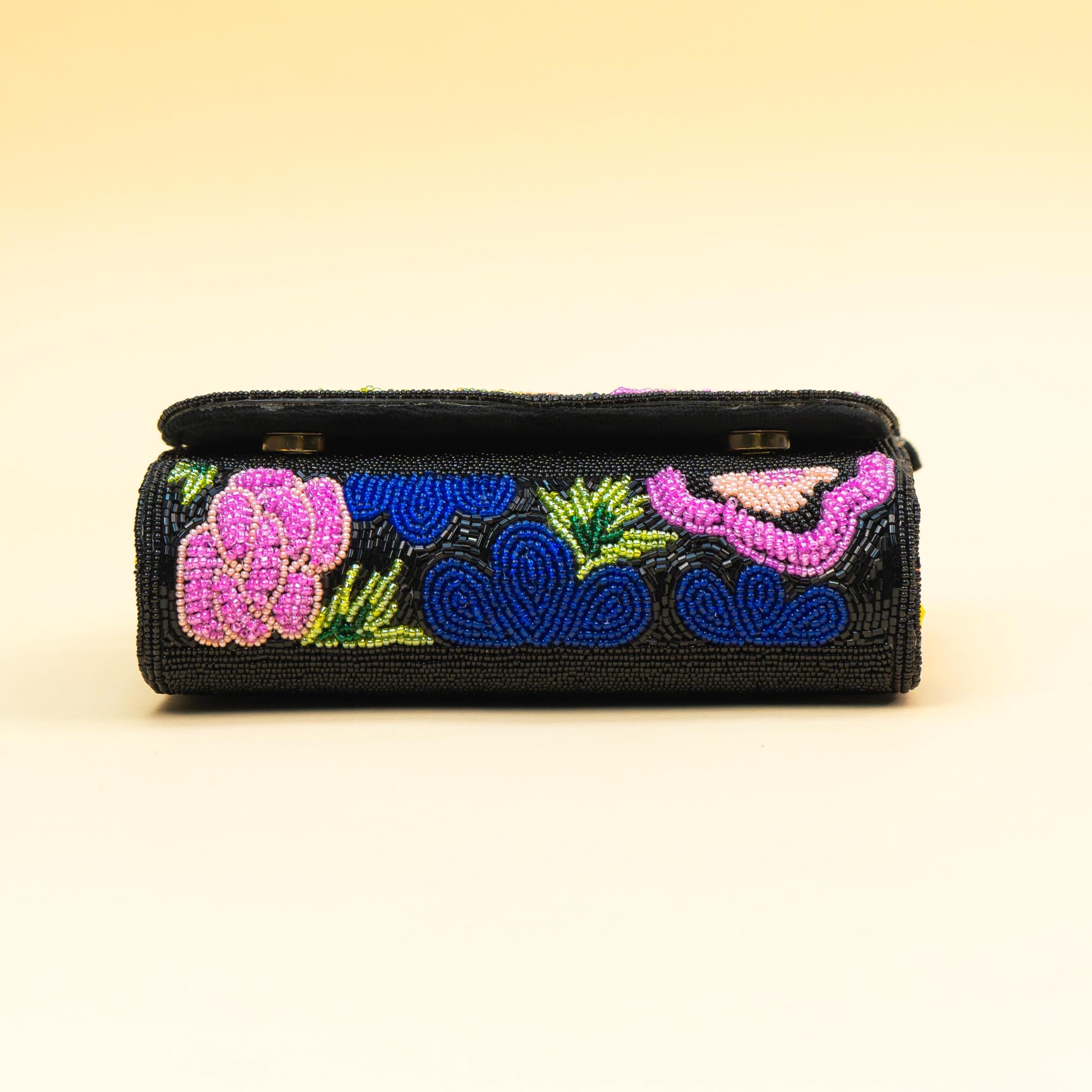 Black Blossom Mini Bag