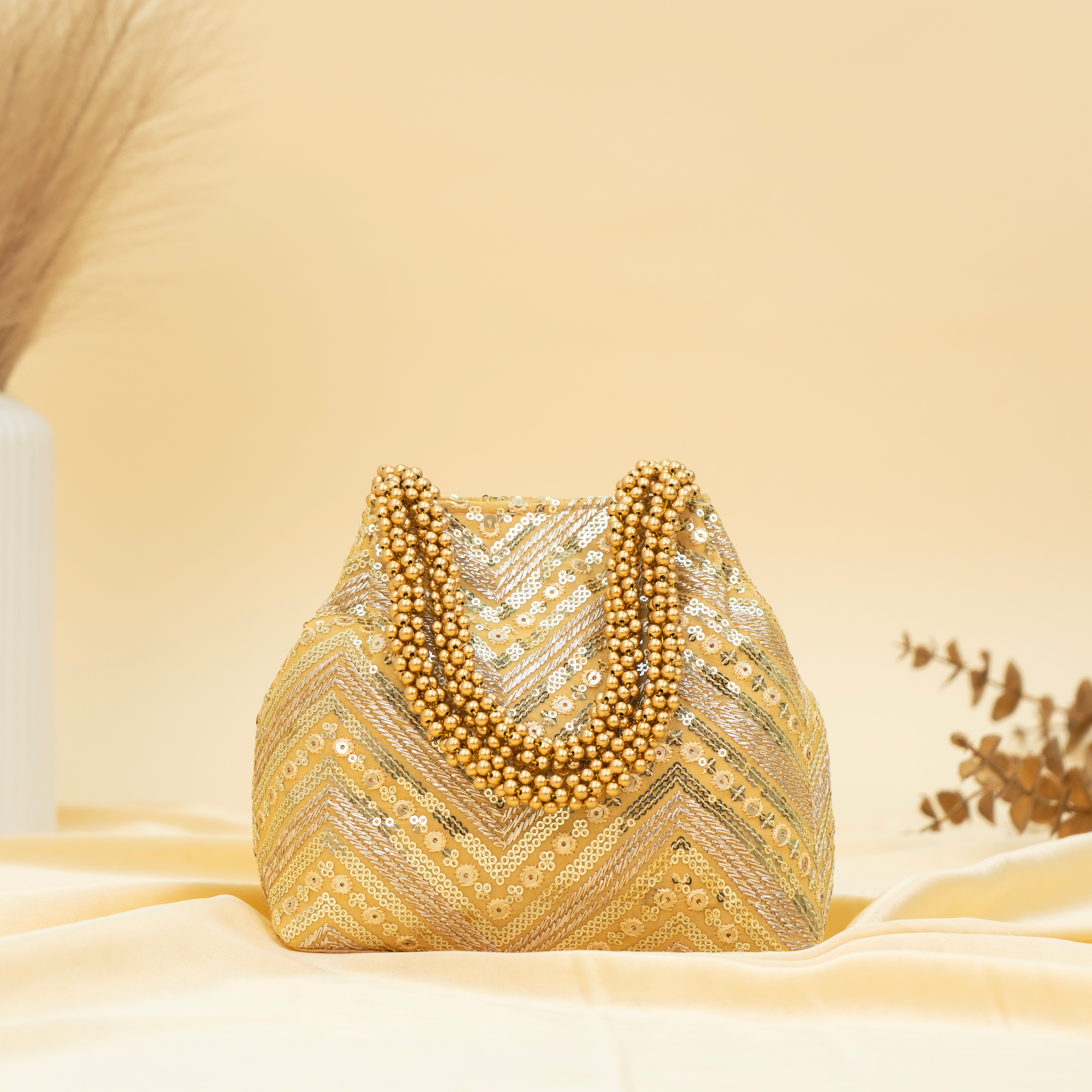 Ornate Bloom Potli