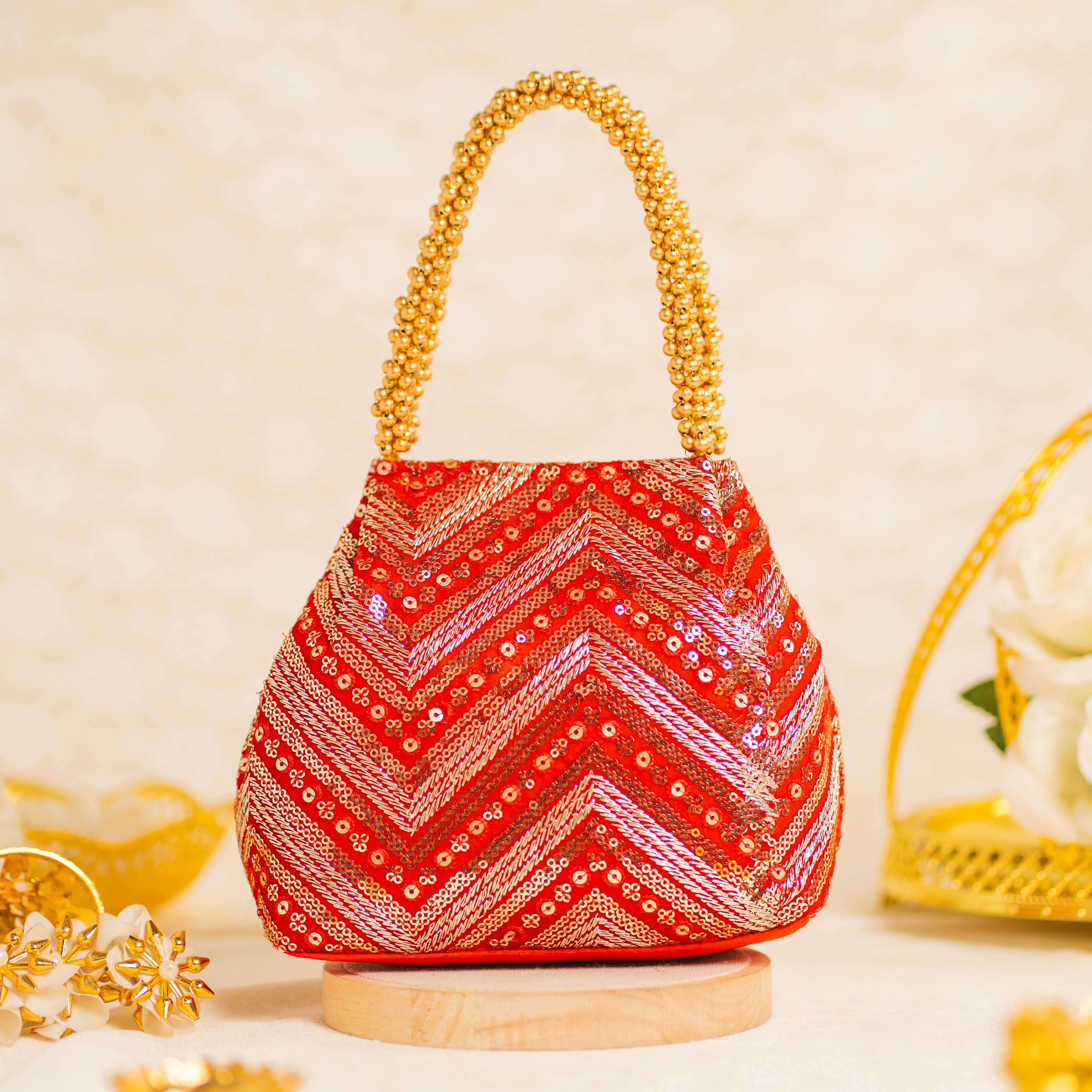 Ornate Bloom Potli