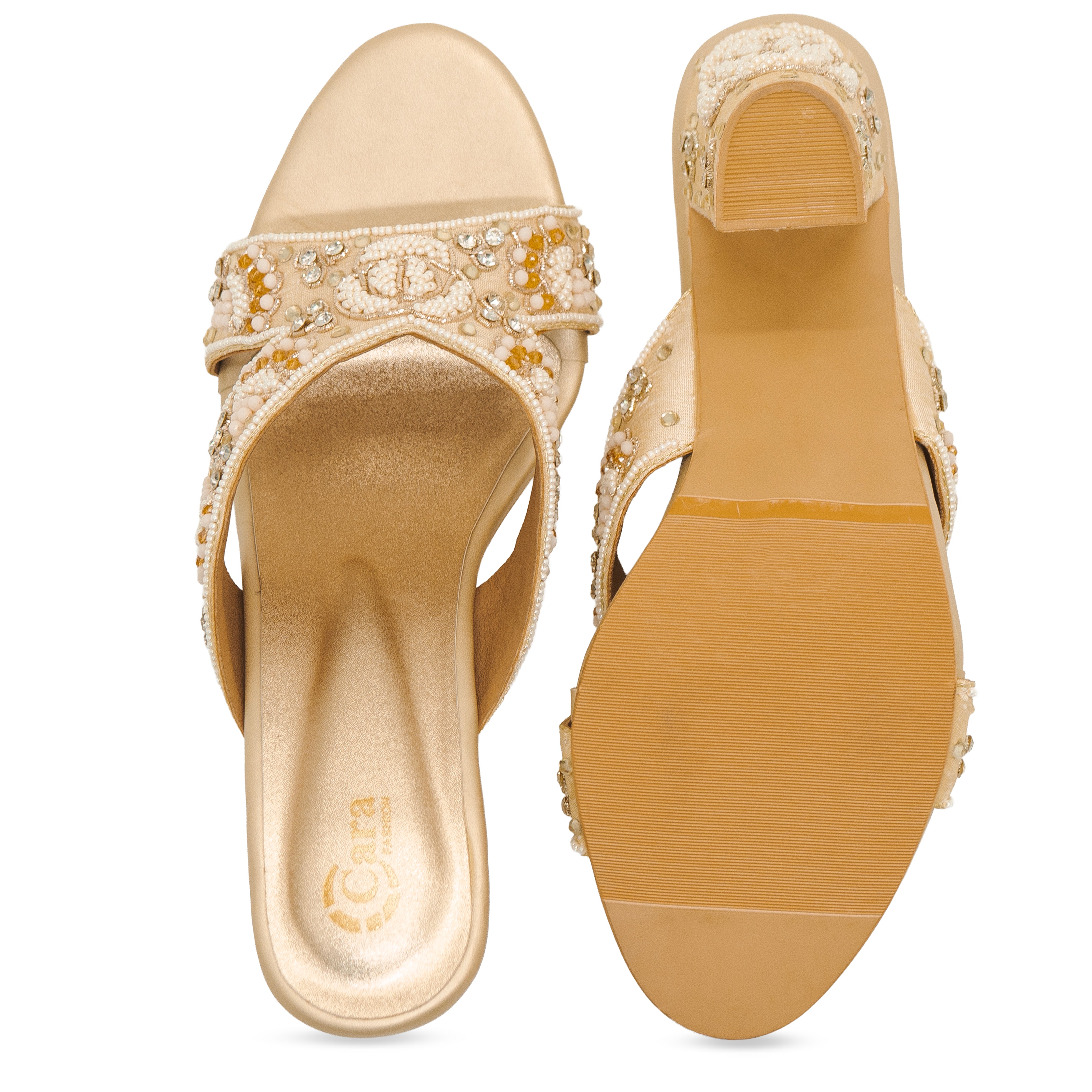Beaded Petal Heritage Heels