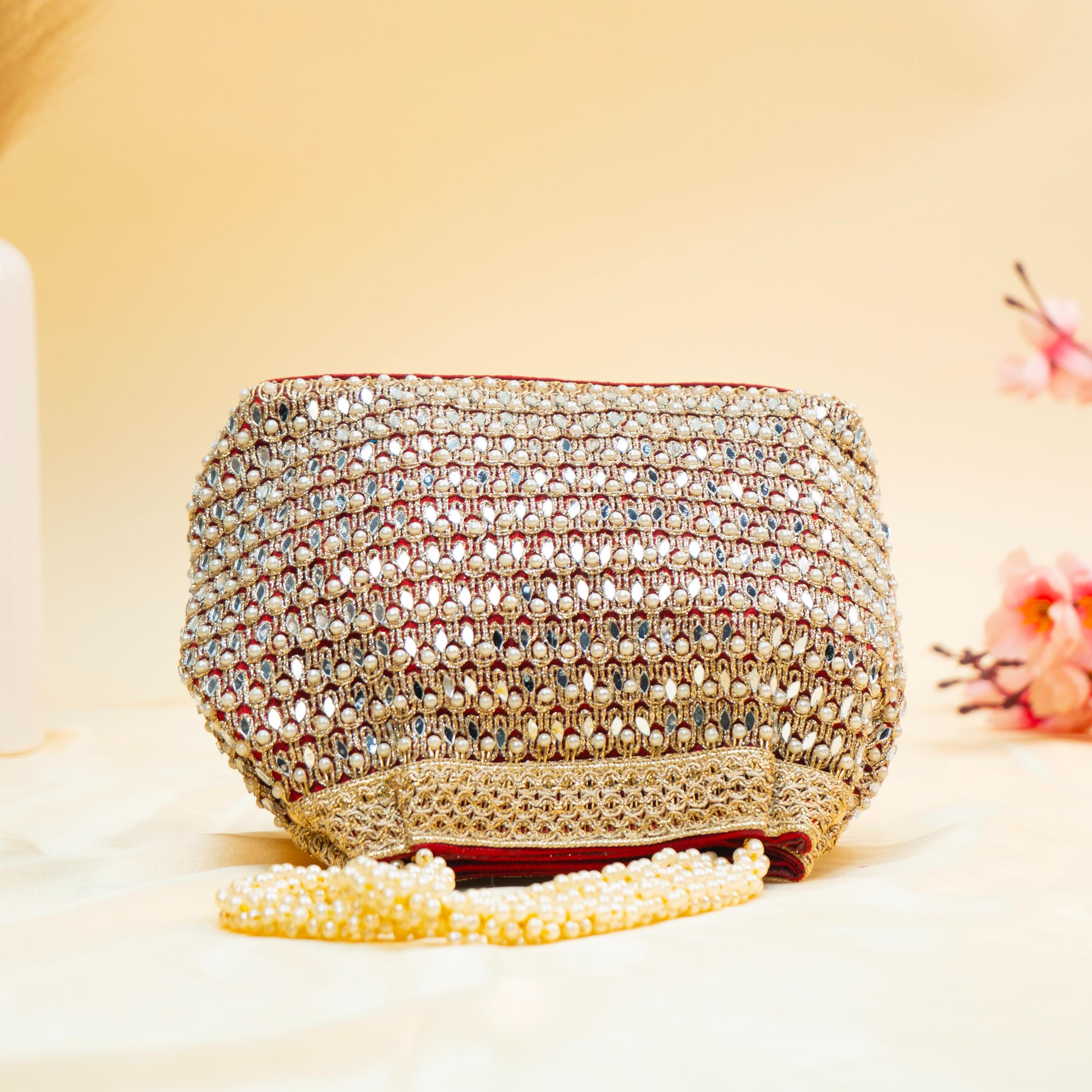 Dazzle Crystal Bead Potli