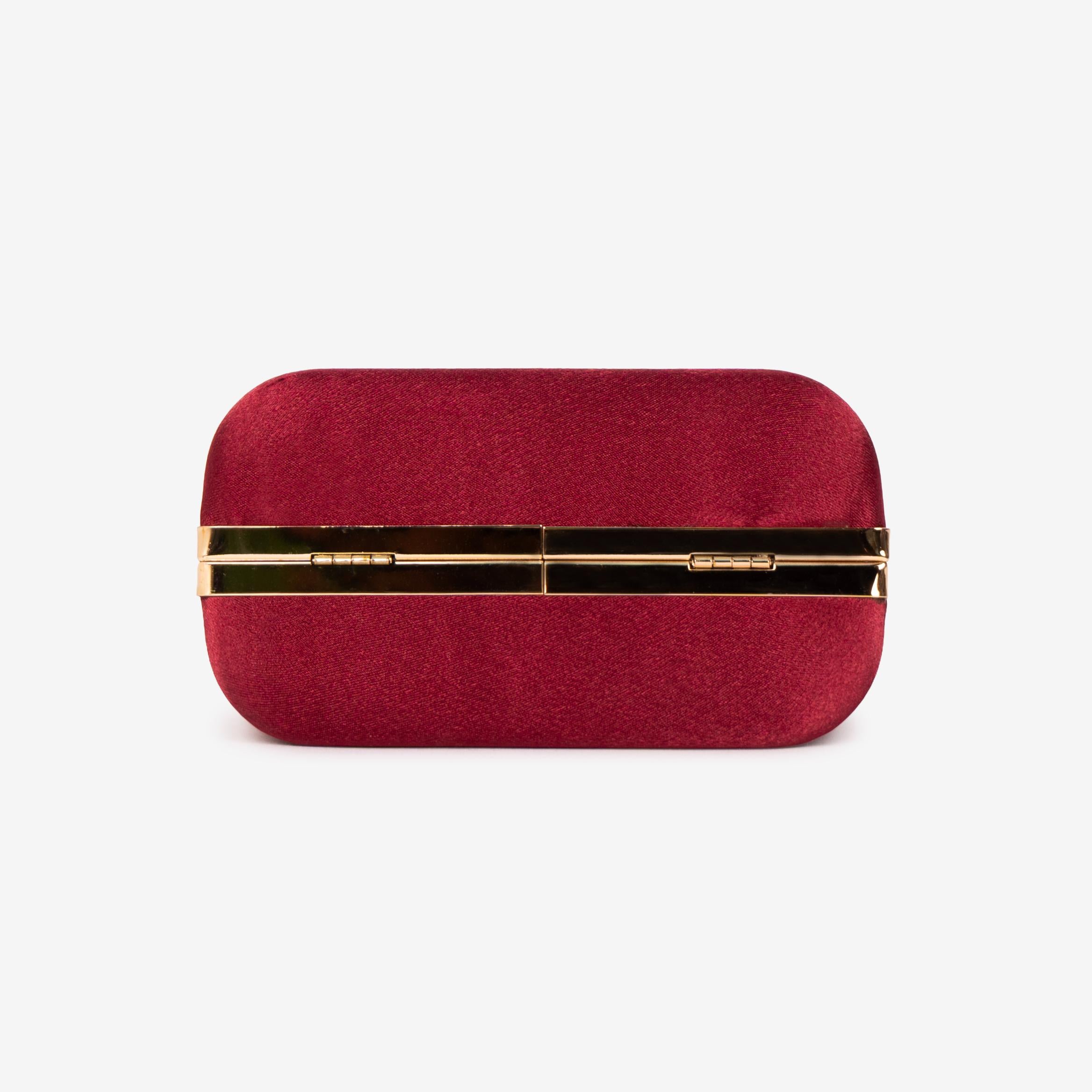 Satin Heartbeat Clutch