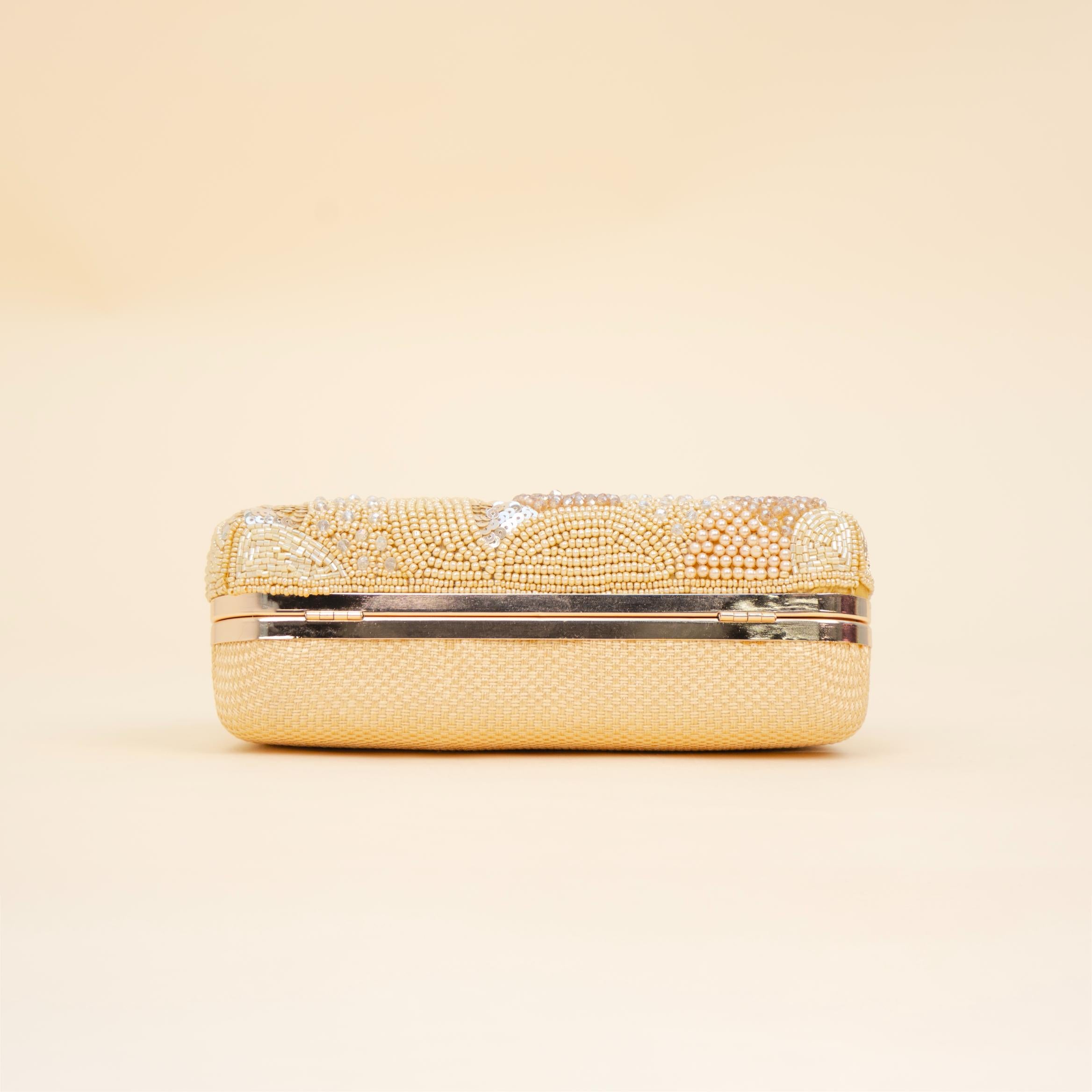 Zari Moti Box Clutch