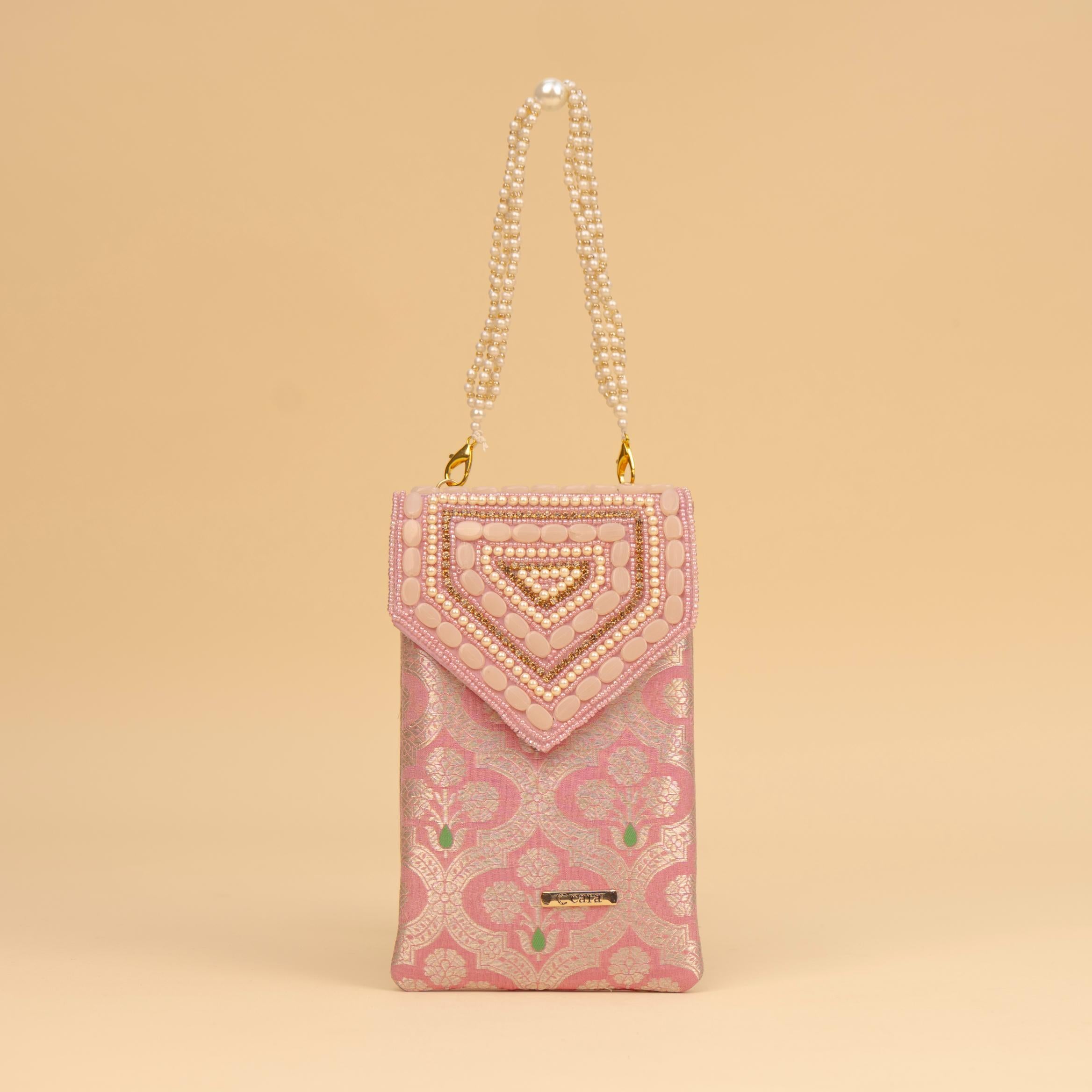 Banarasi Pearl Embellished Clutch