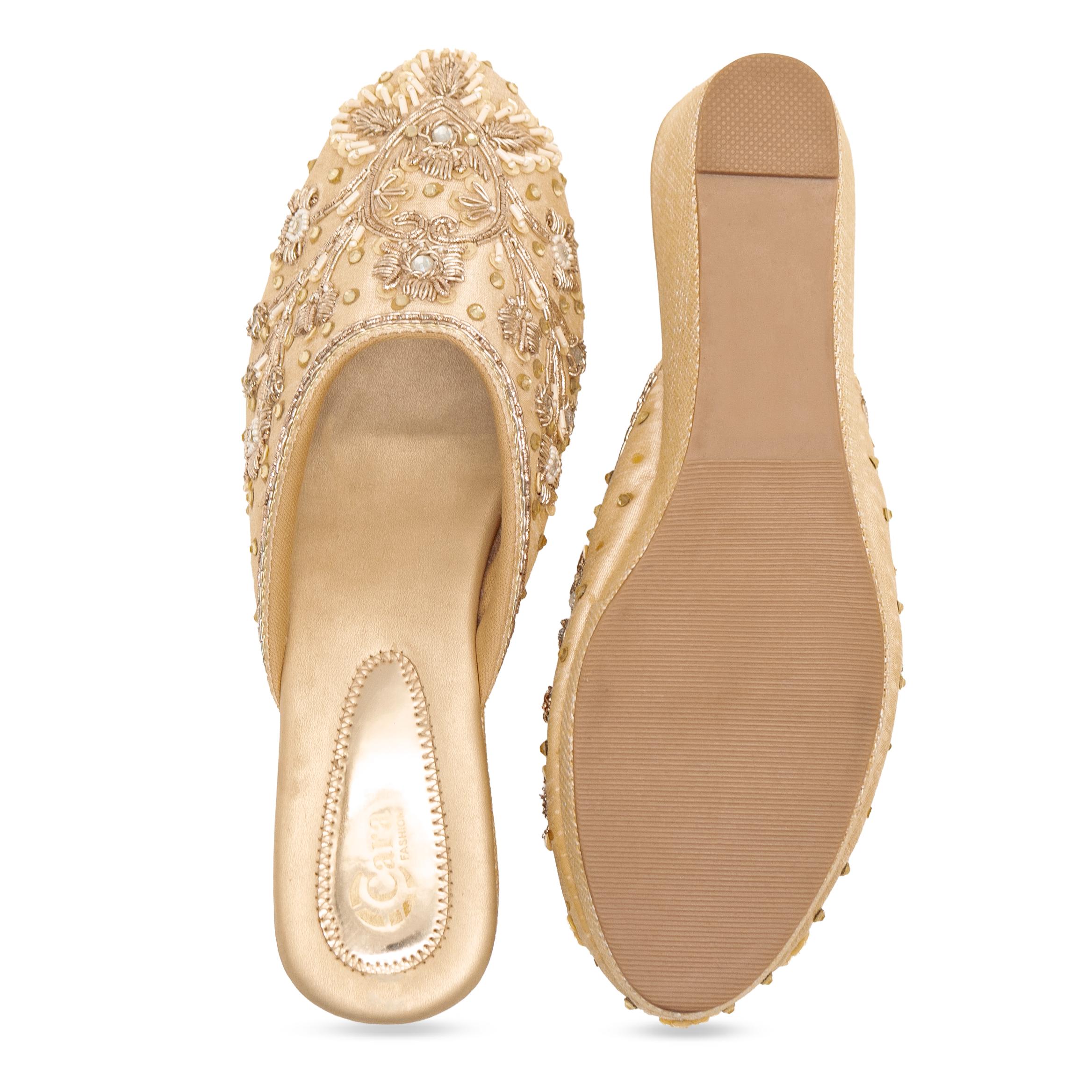 Sequin Glam Stone Wedges