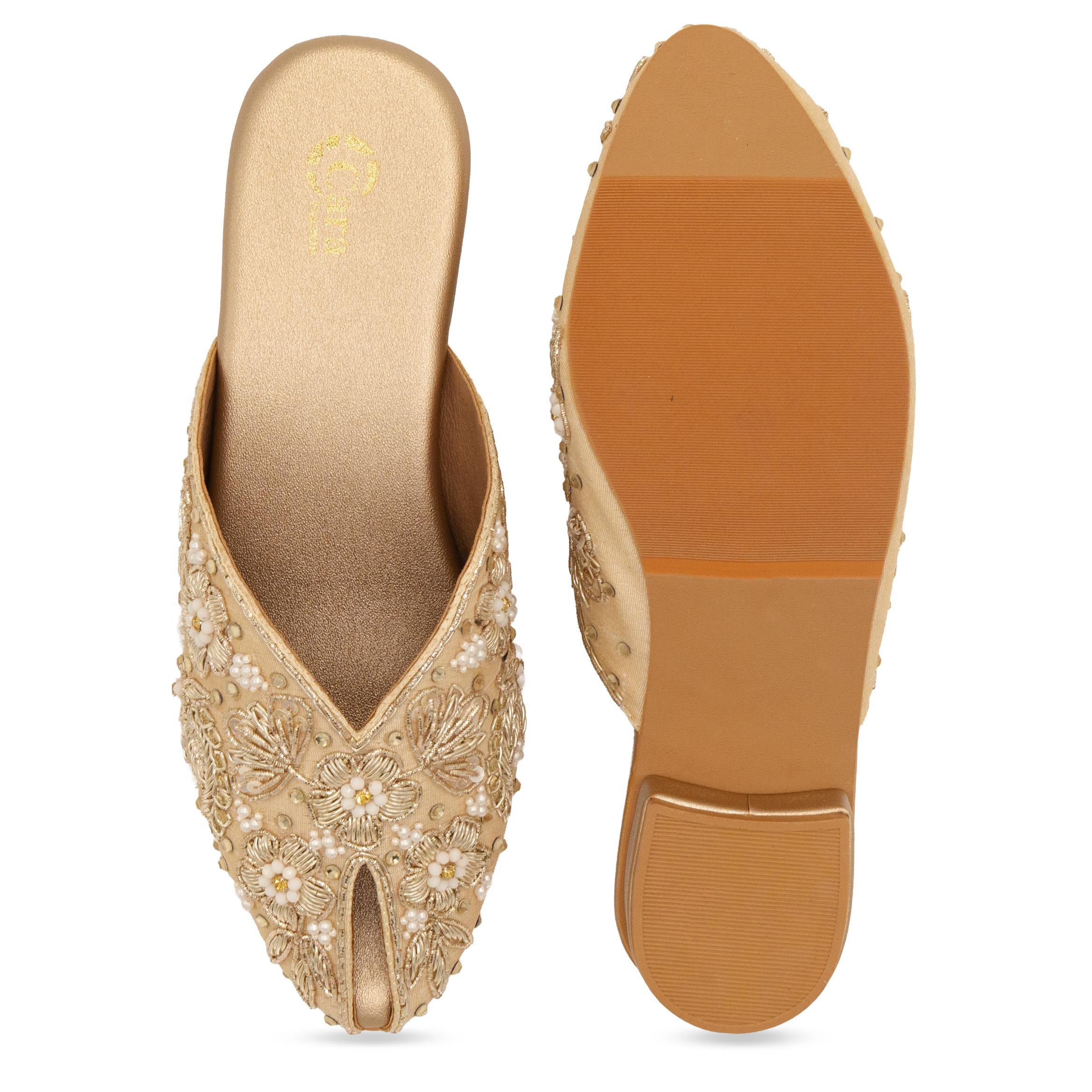 Noorani Beaded Mules