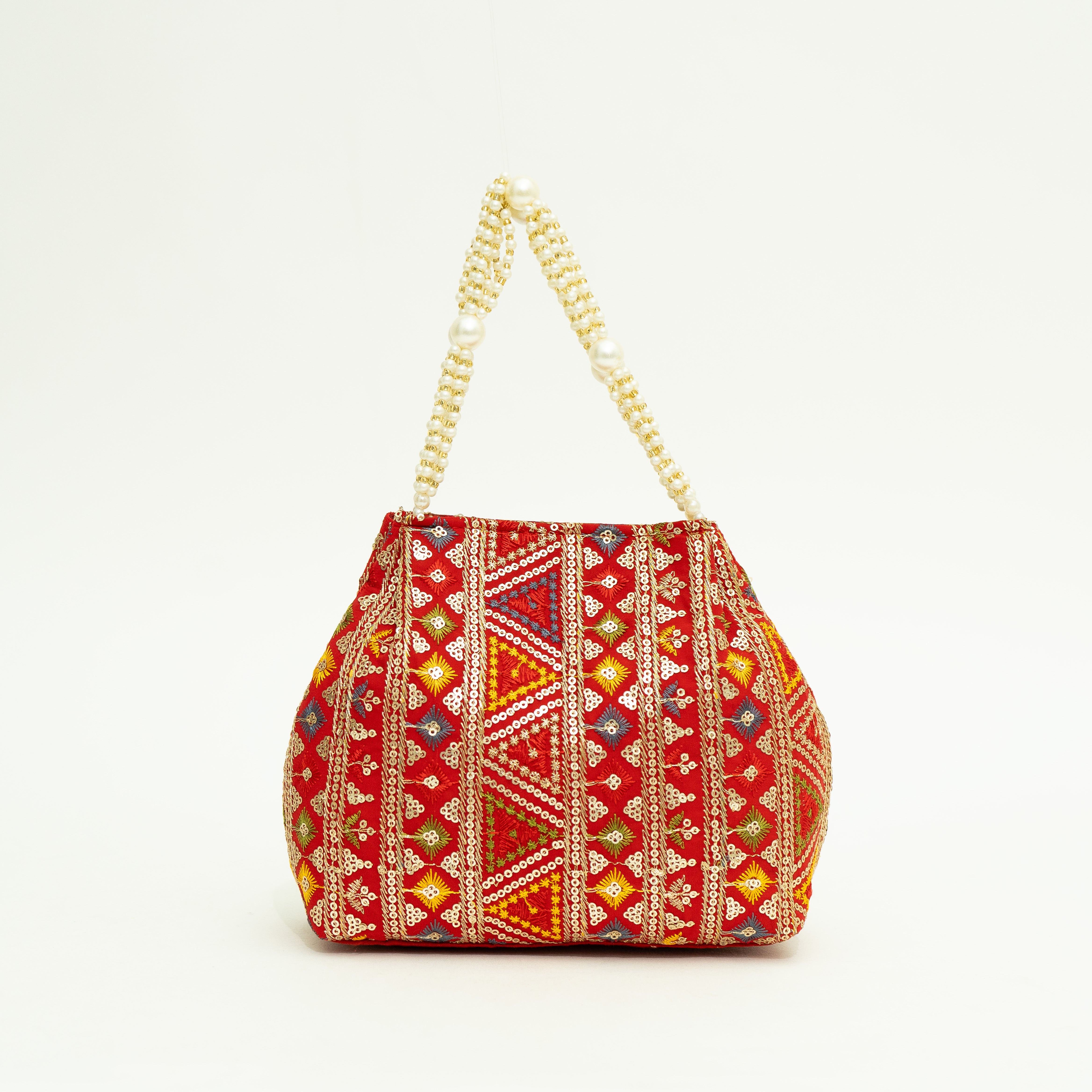 red Exclusive Ethnic Handy Potli