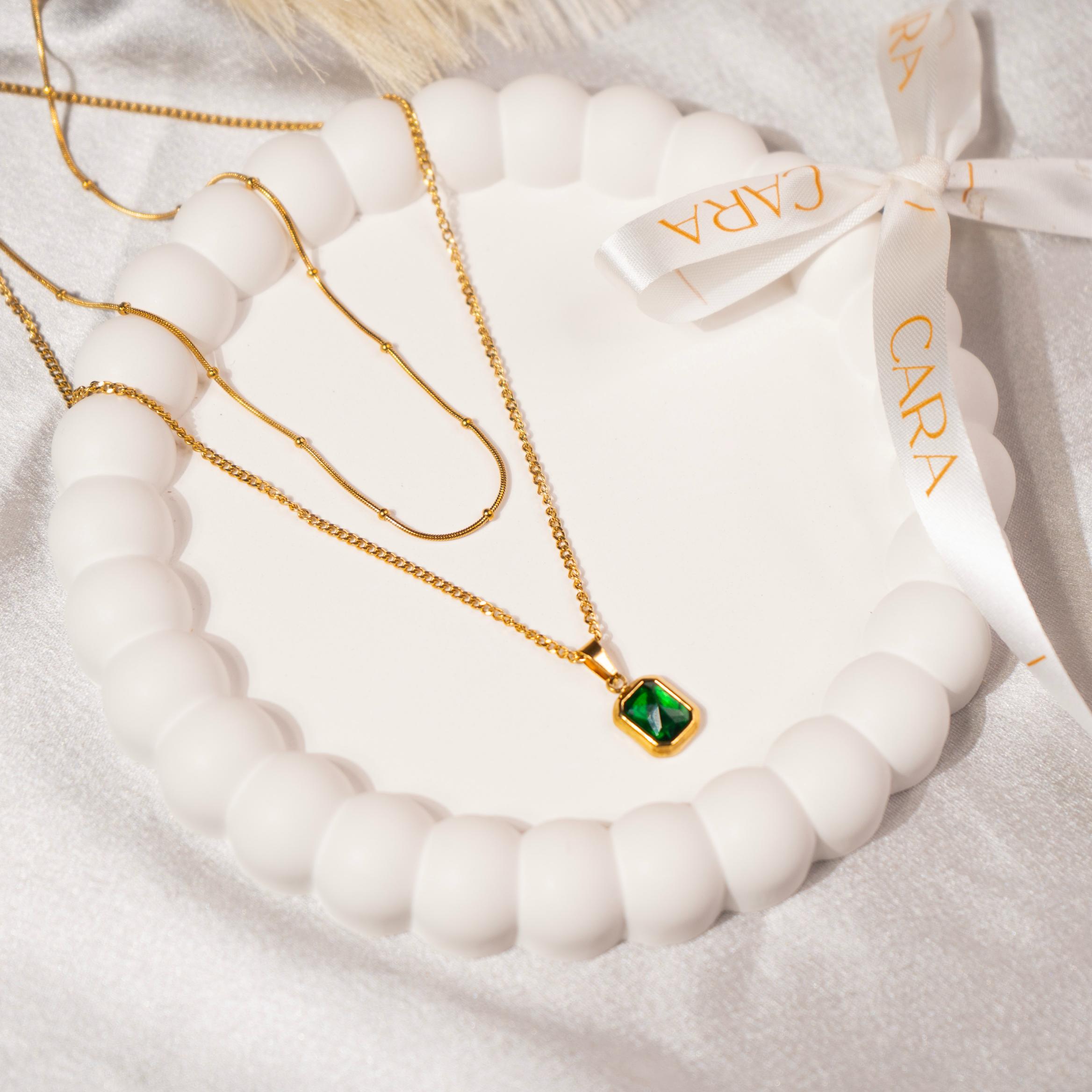 Olive Aura Necklace