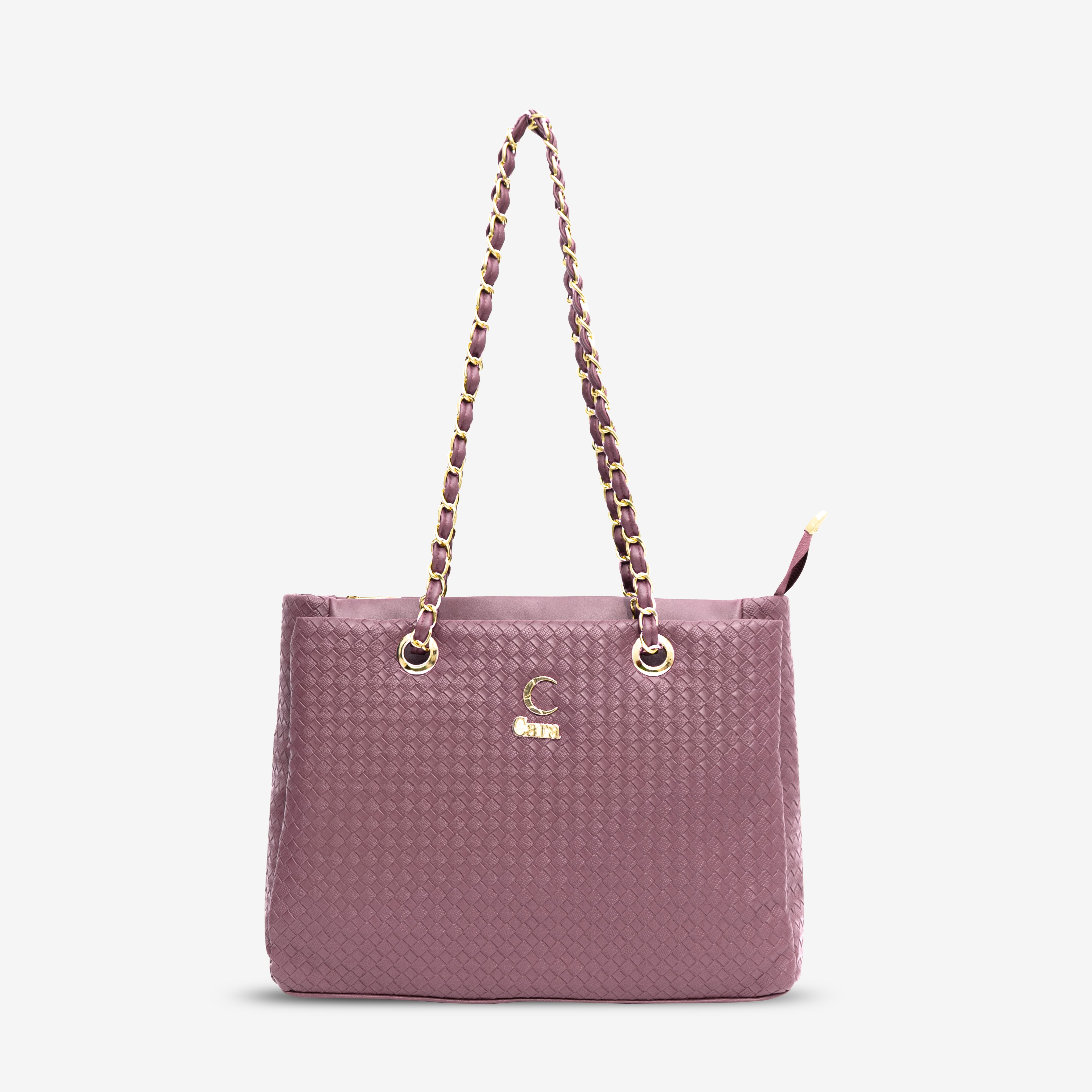 Laveder Textured Swagger Tote Bag I Cara