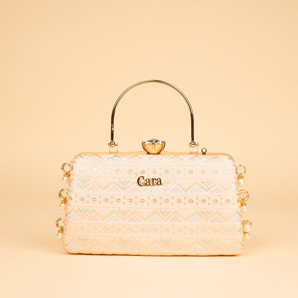 Scarlet Crown Clutch