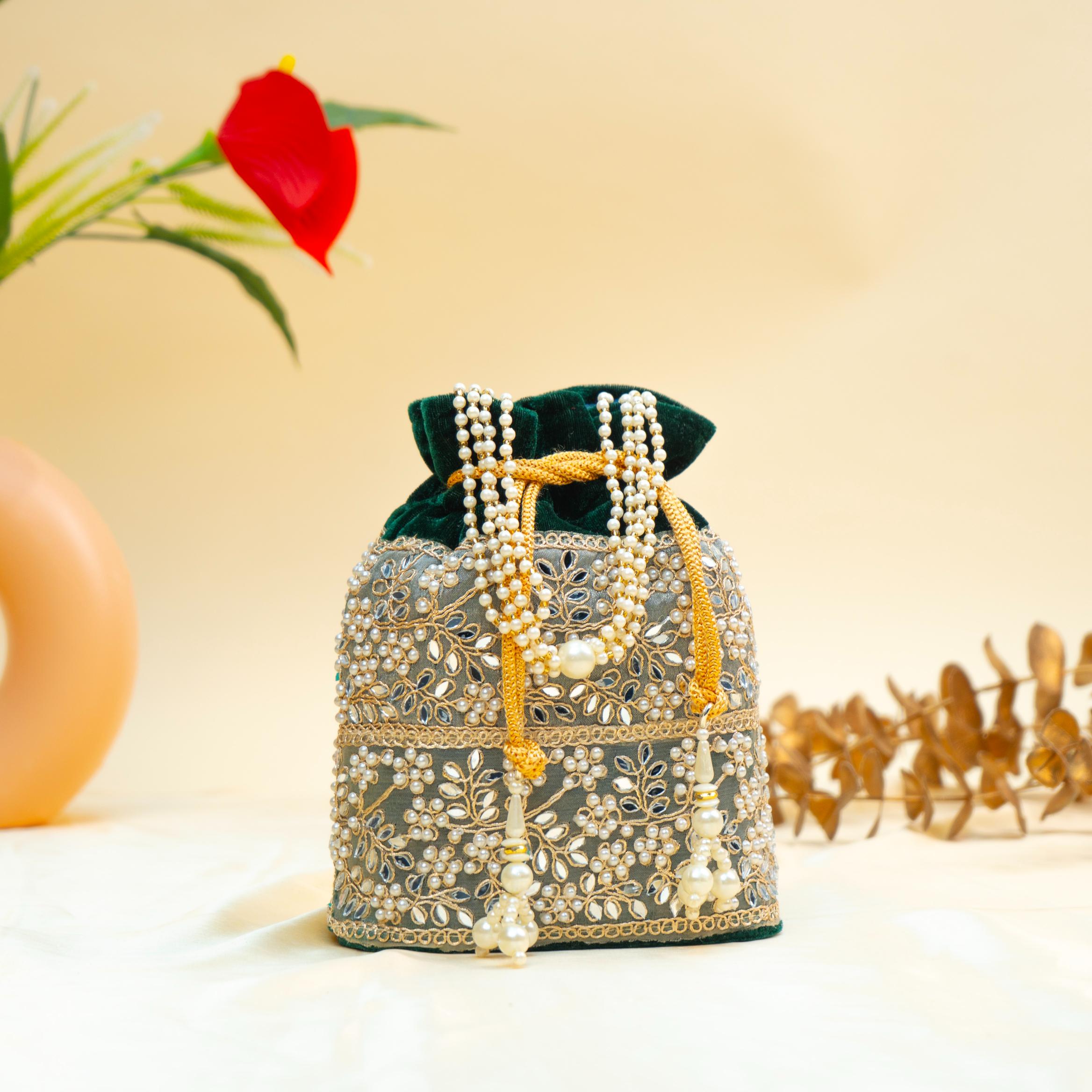Grace Pearl Bead Potli