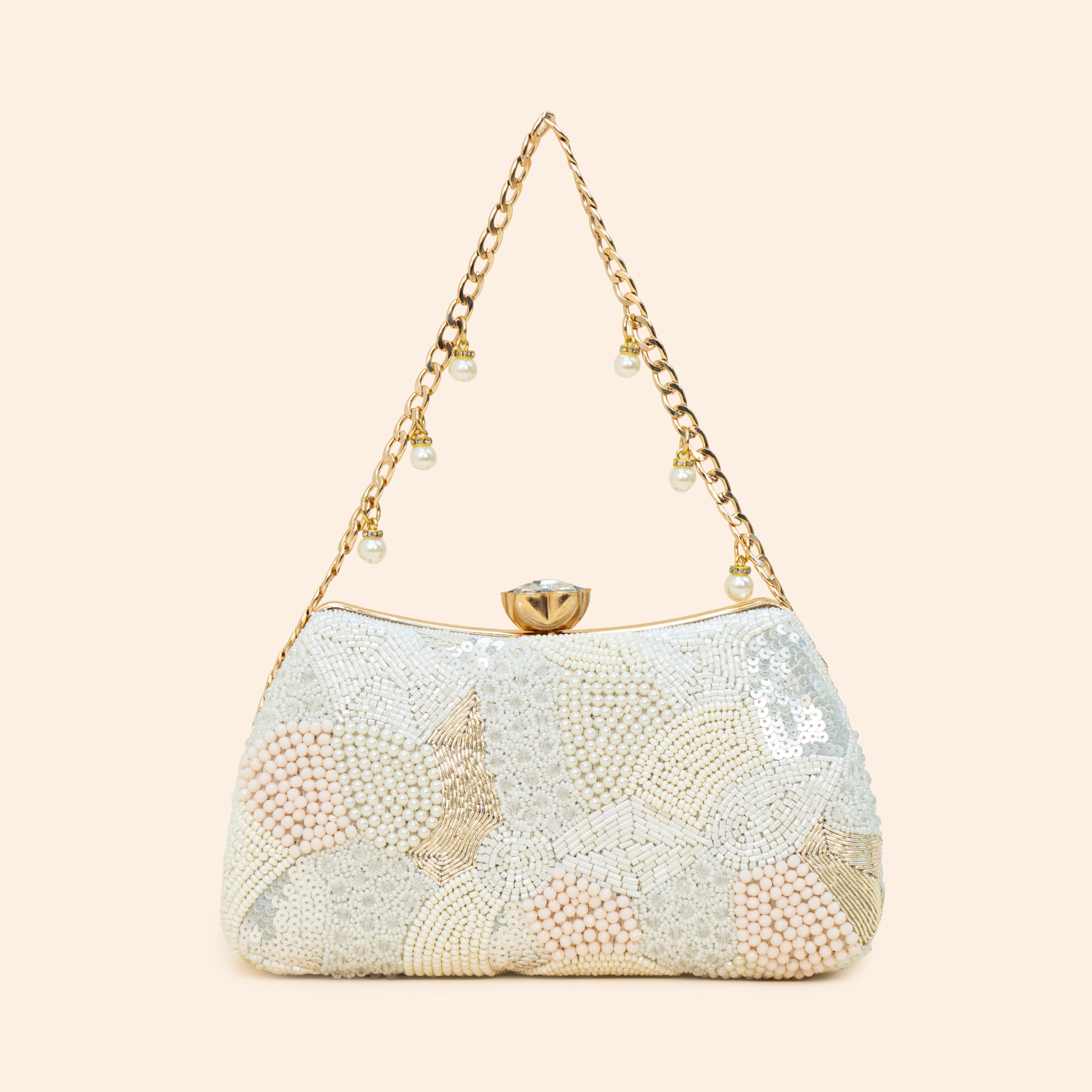 Zari Moti Box Clutch
