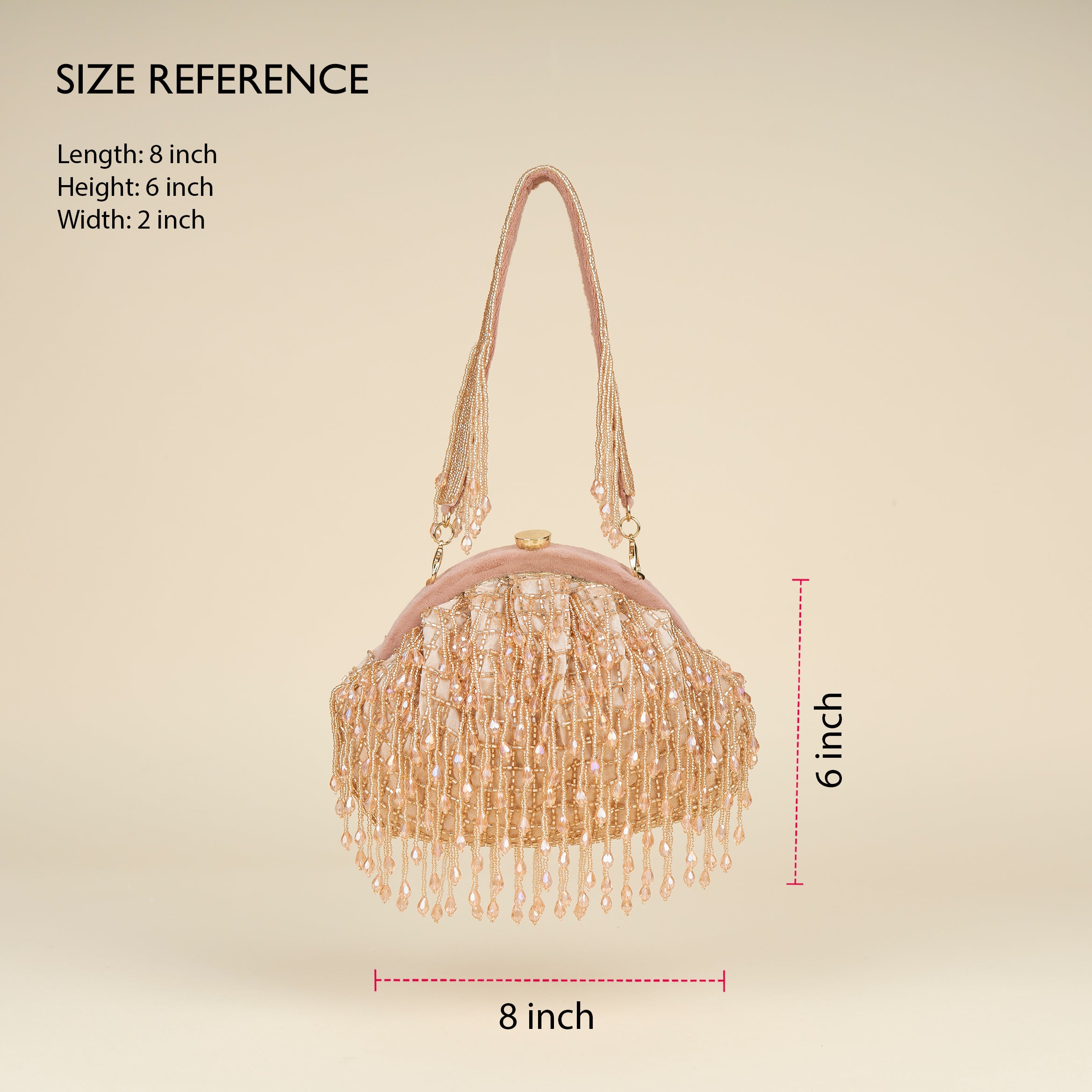 Opulent Pearl Satin Potli