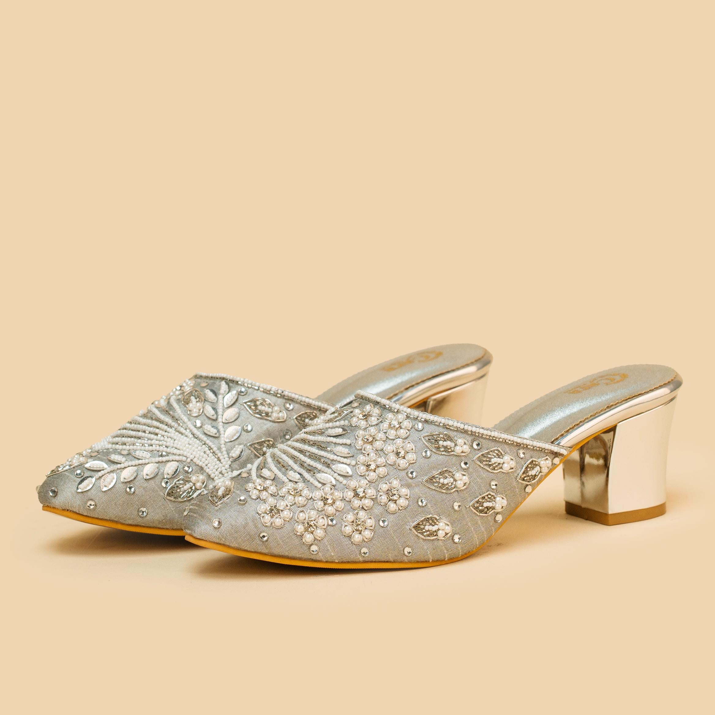 Beaded Ray Mules