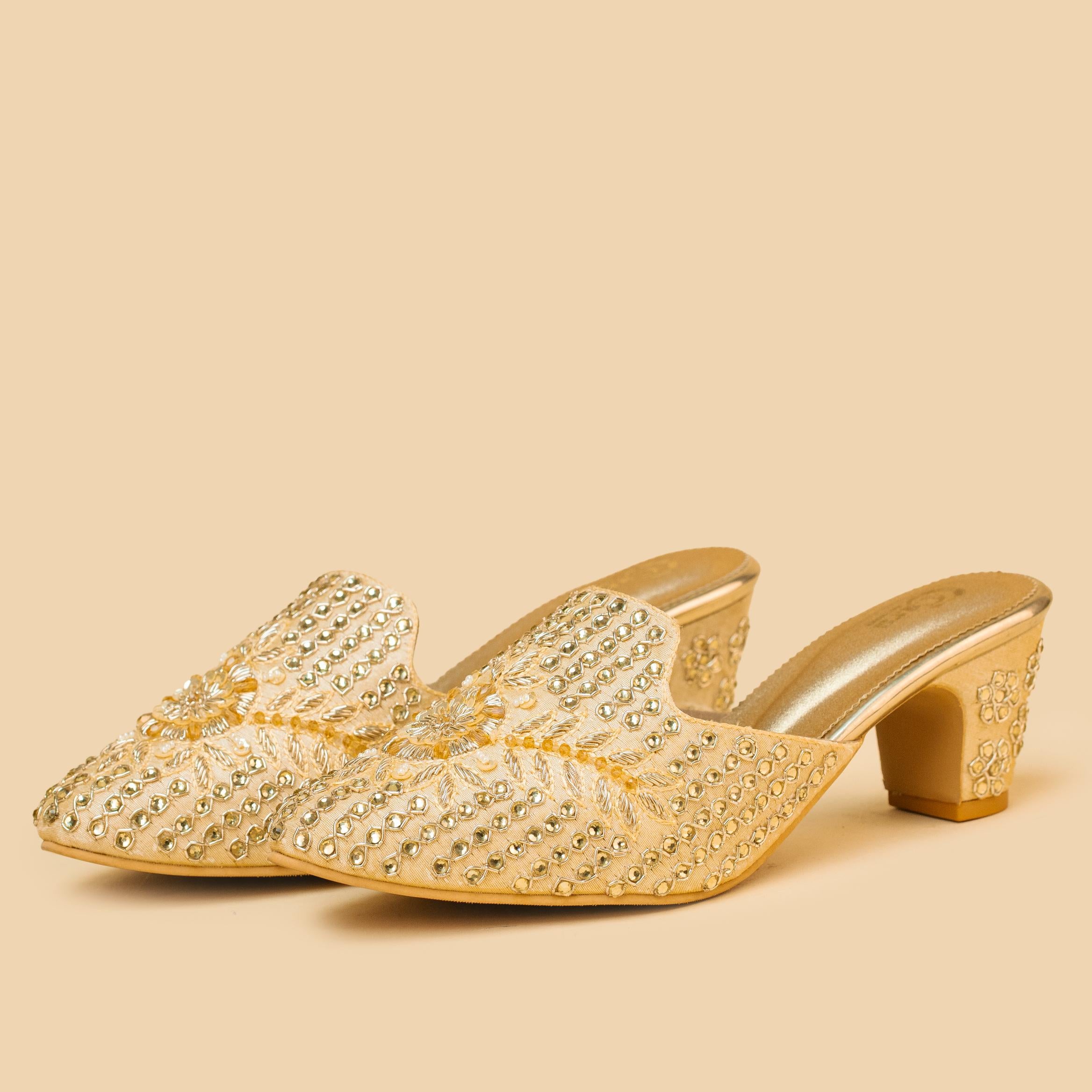 Zardosi Beaded Mules