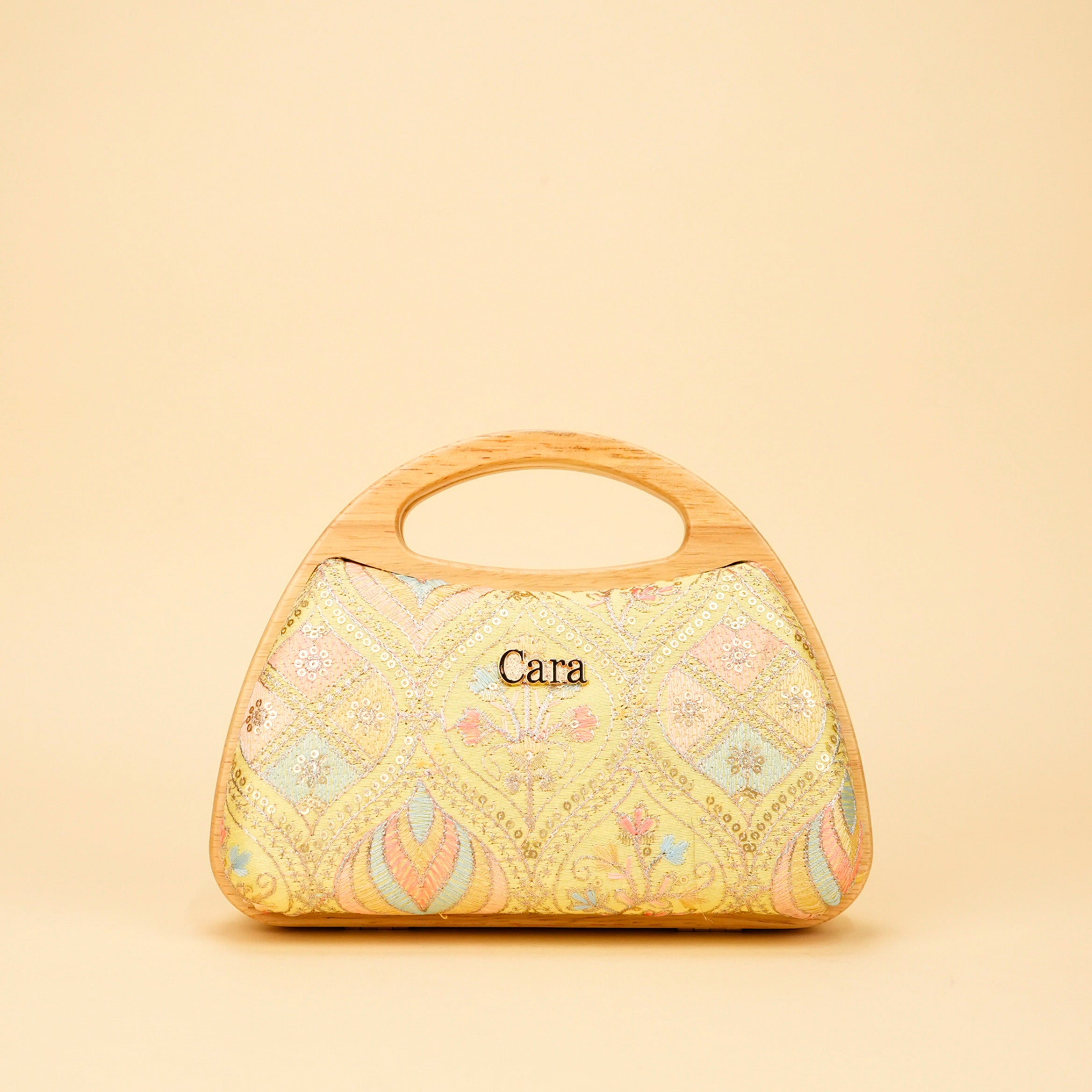 Aurelia Wood-Frame Clutch