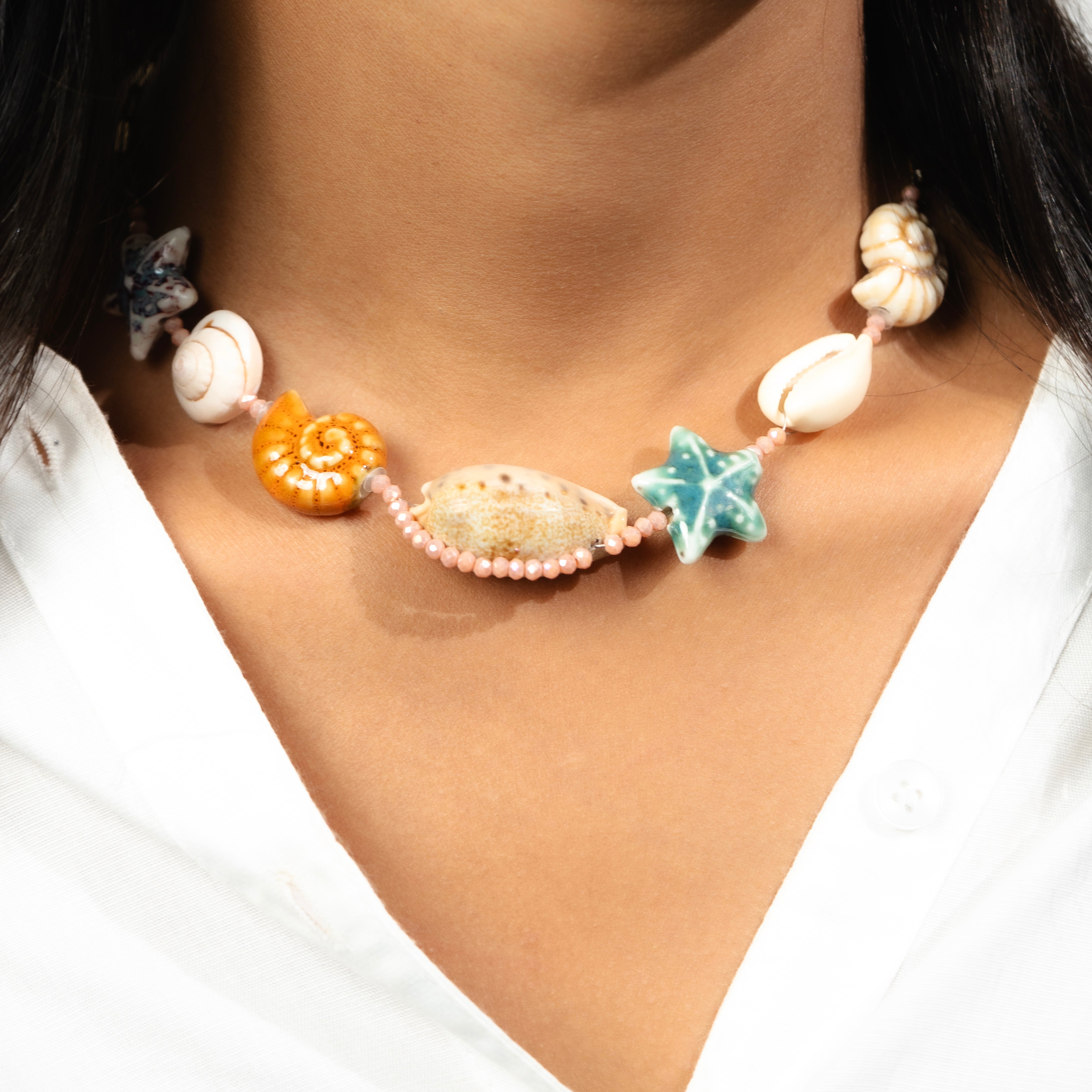 Moonlit Shell Necklace