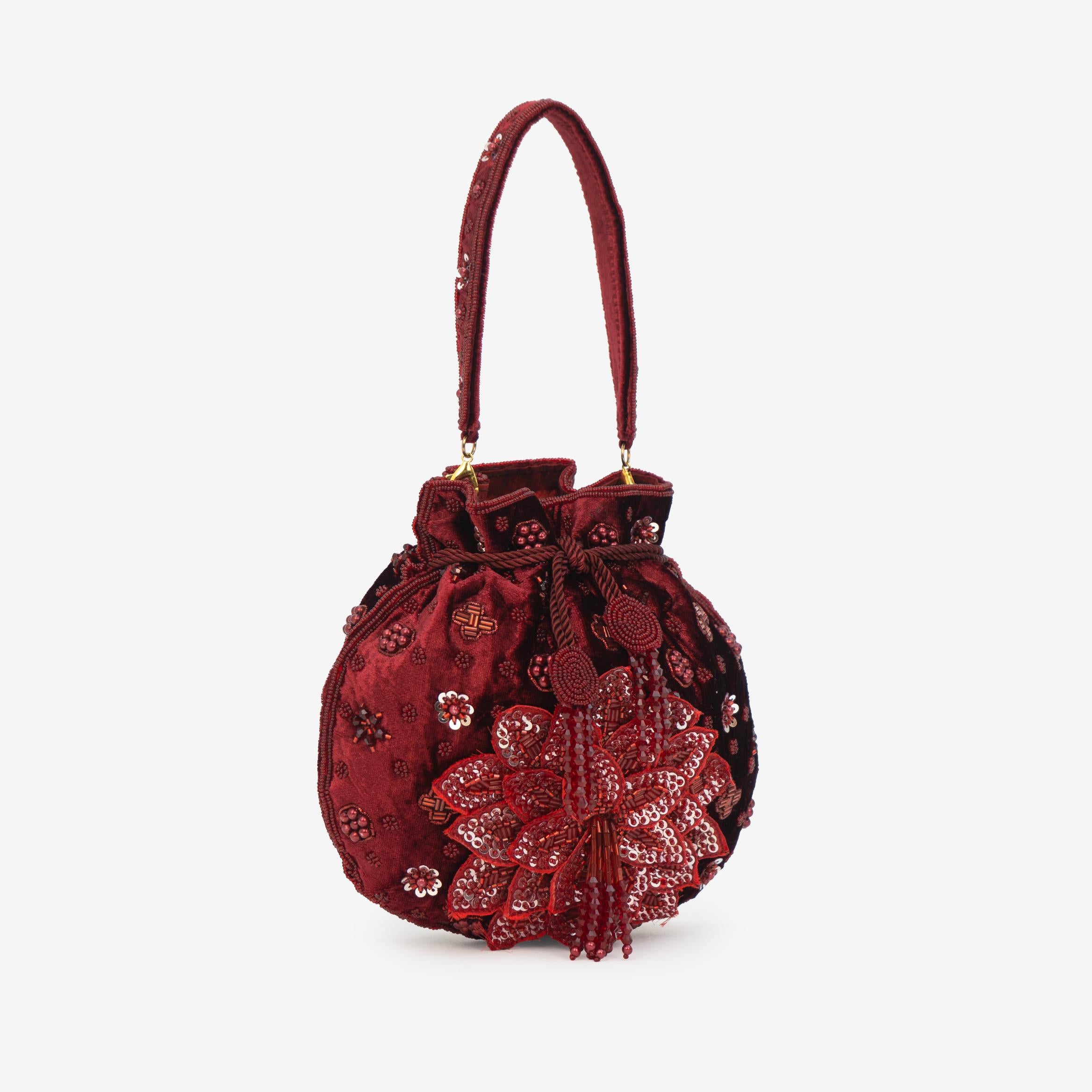 Precious Pearl Bloom Potli