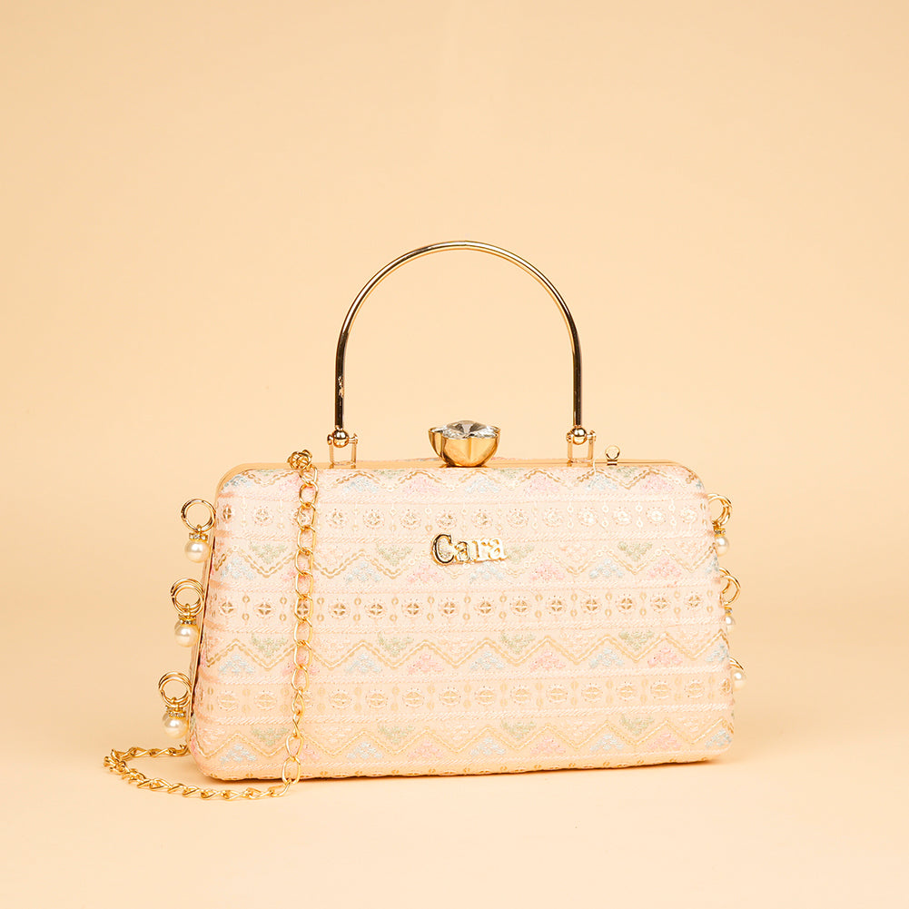 Scarlet Crown Clutch