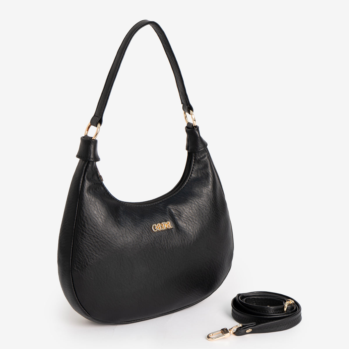 Classic Luxe Brown Hobo Bag
