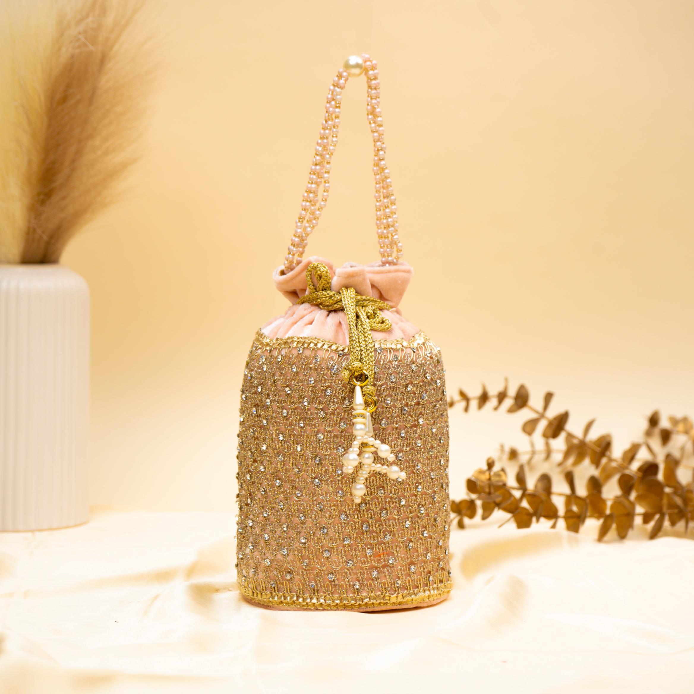 Regal Stone & Bead Potli