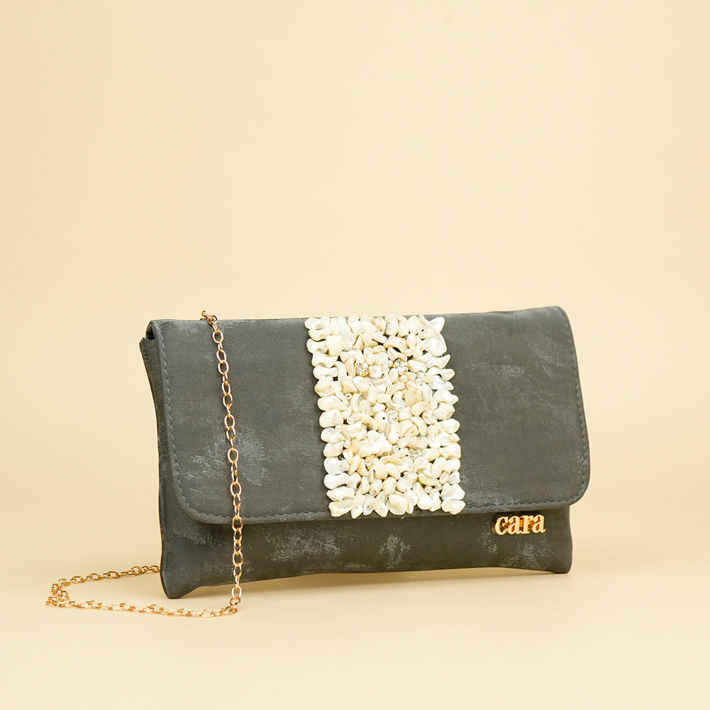 Pearl Bloom Clutch