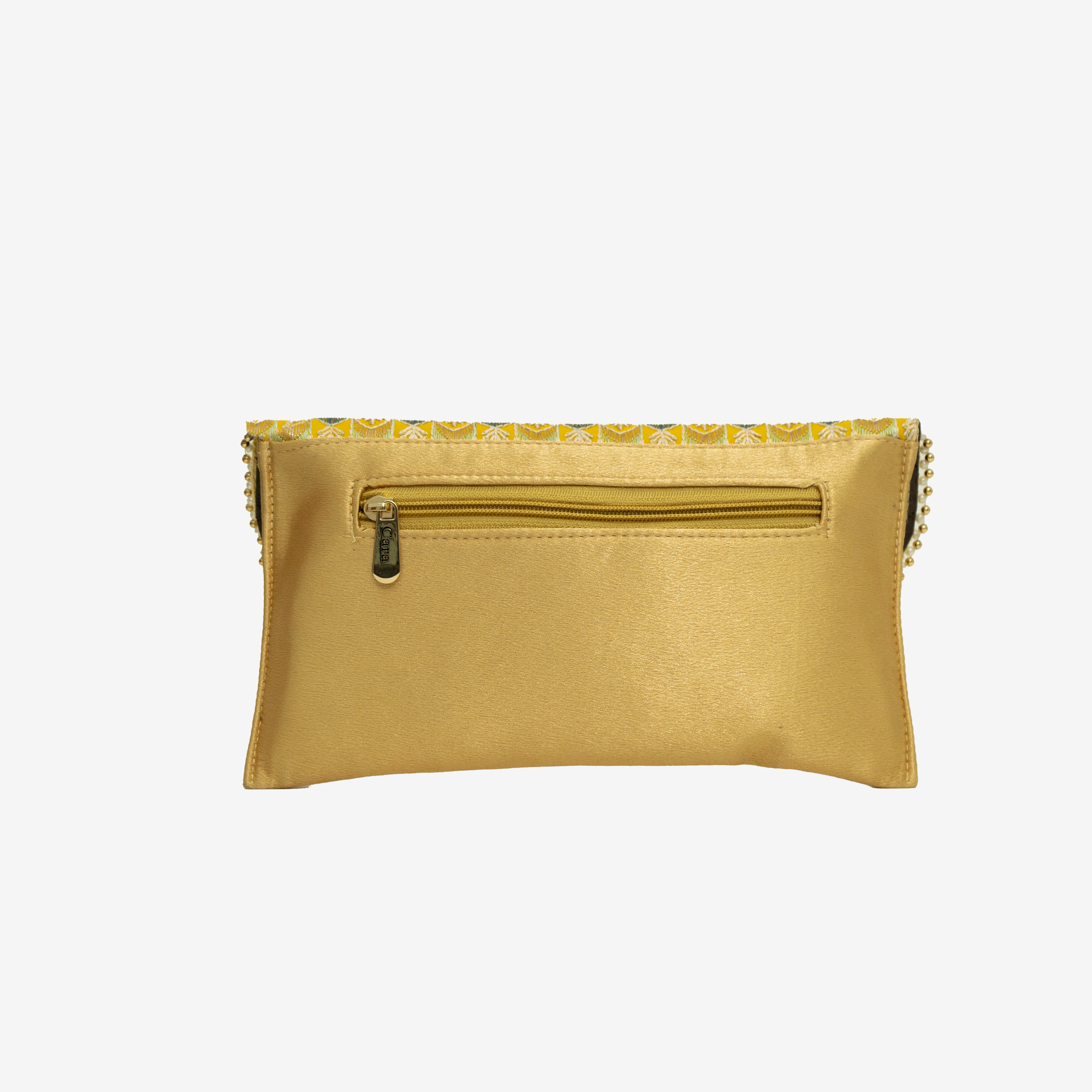 Embroidered Splendor clutch I Cara