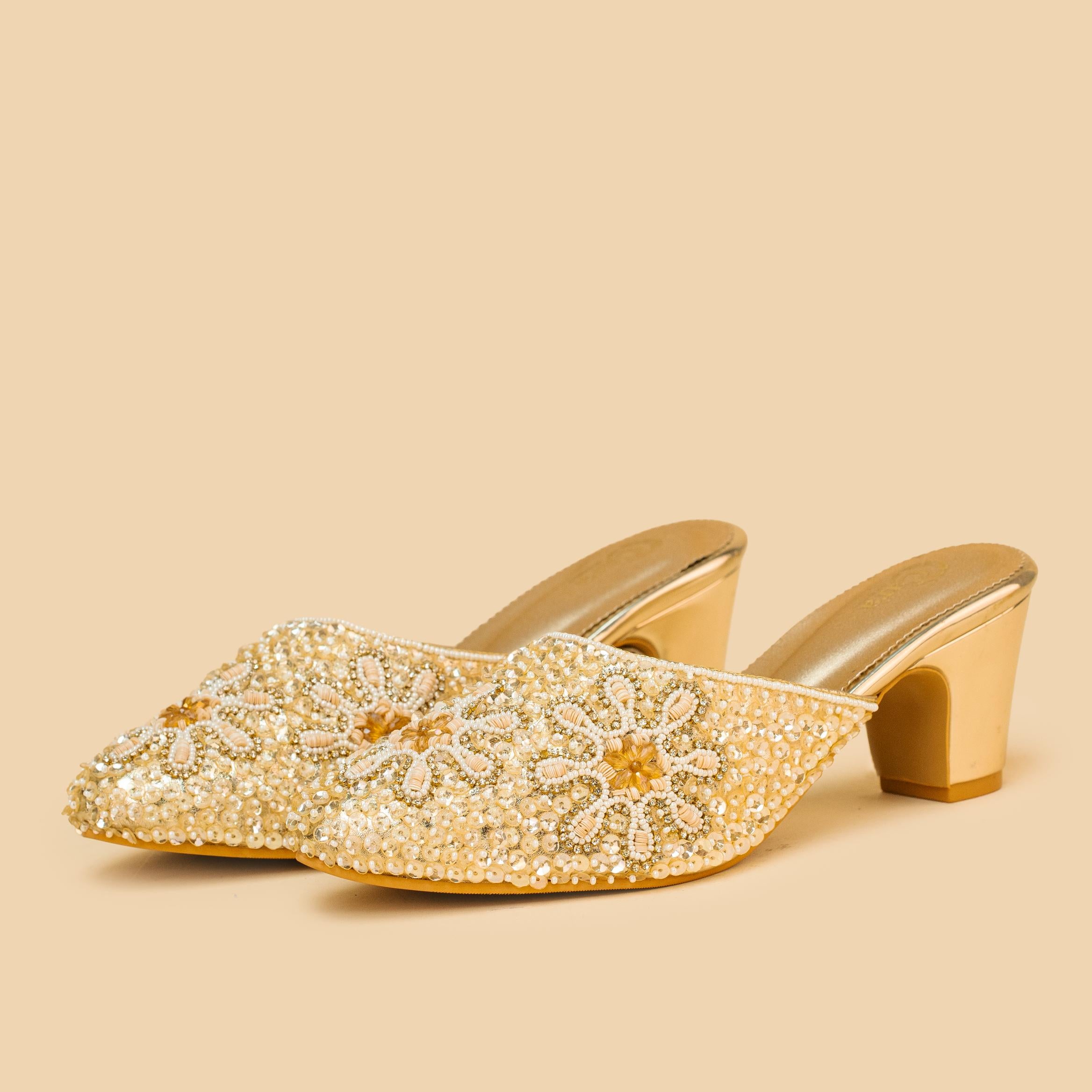 Pearl Bloom Mules