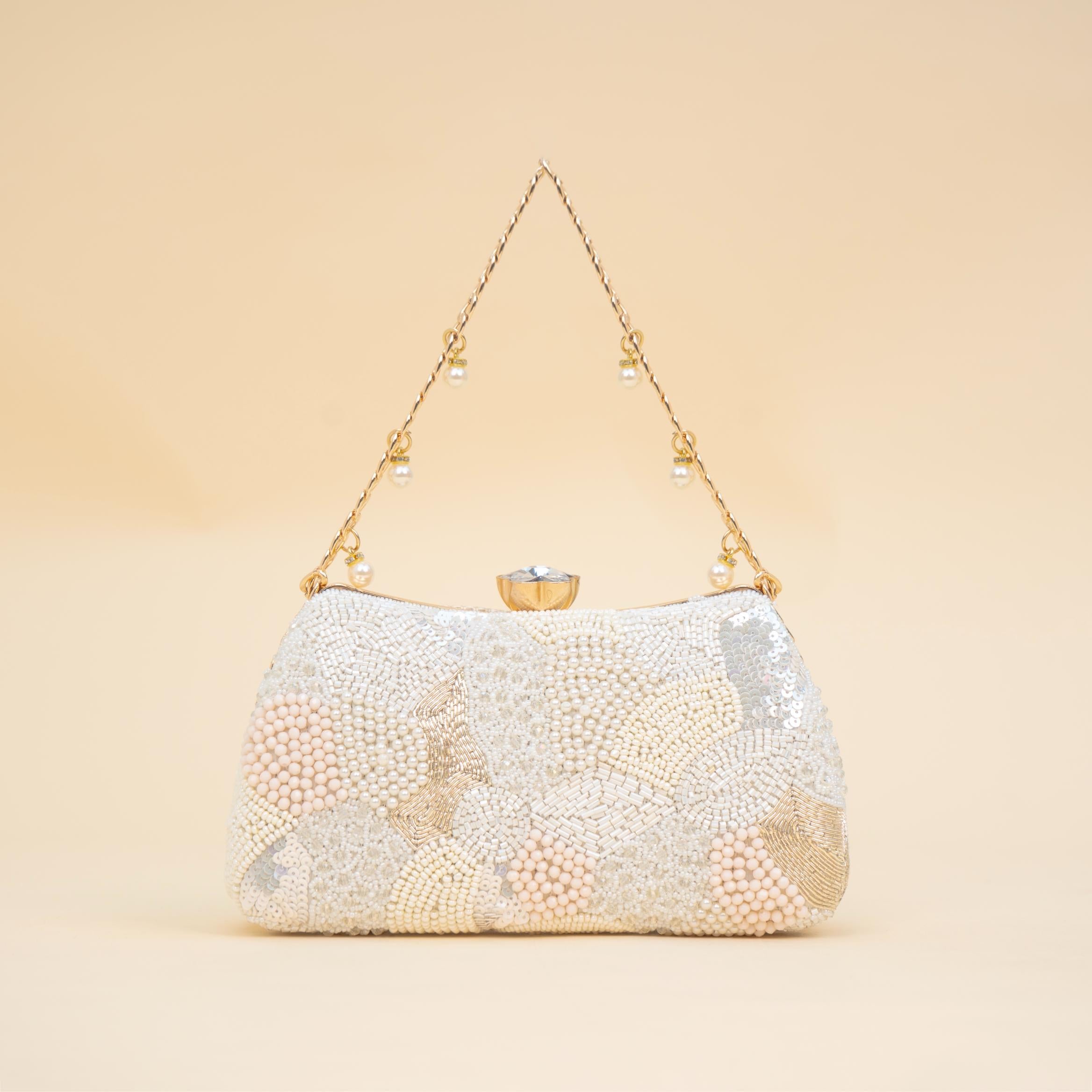 Zari Moti Box Clutch
