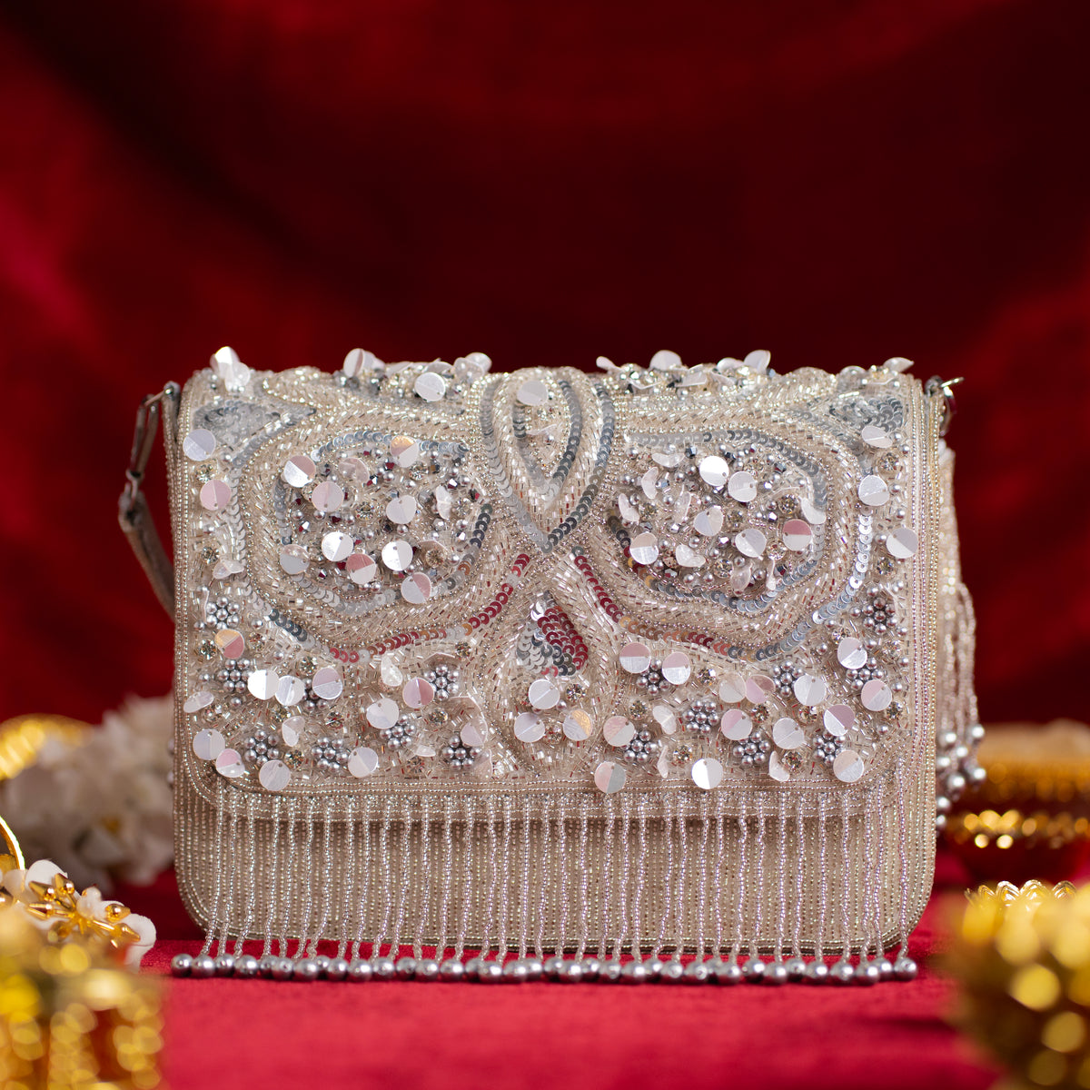 Starlit Bridal Flap Purse