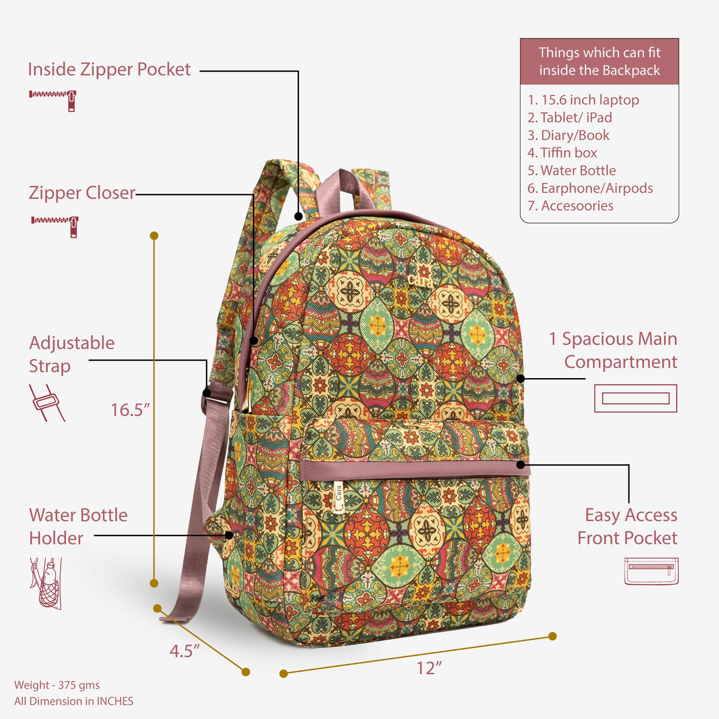 Cara Satrangi Backpack