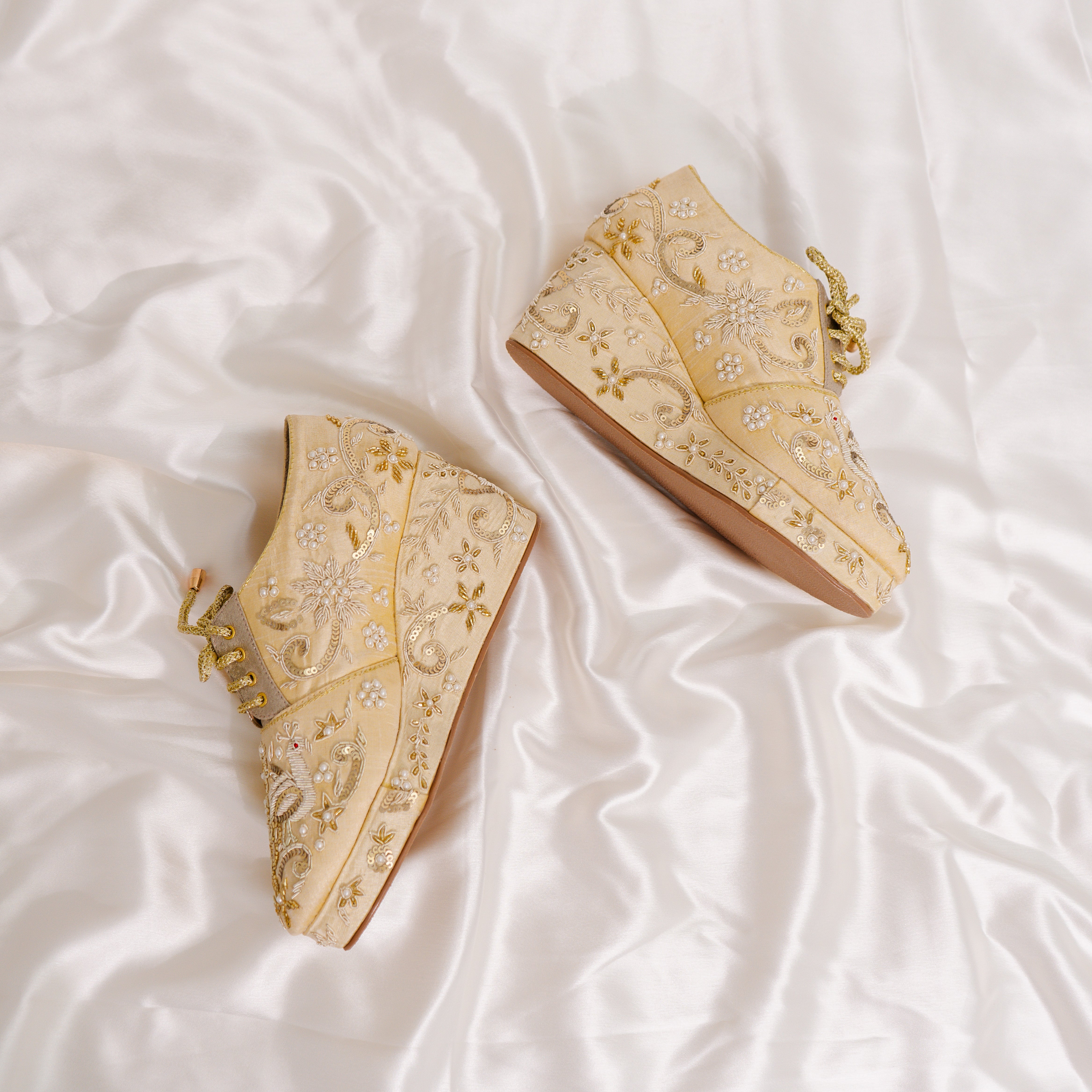 Bridal Wedge Bliss I Golden