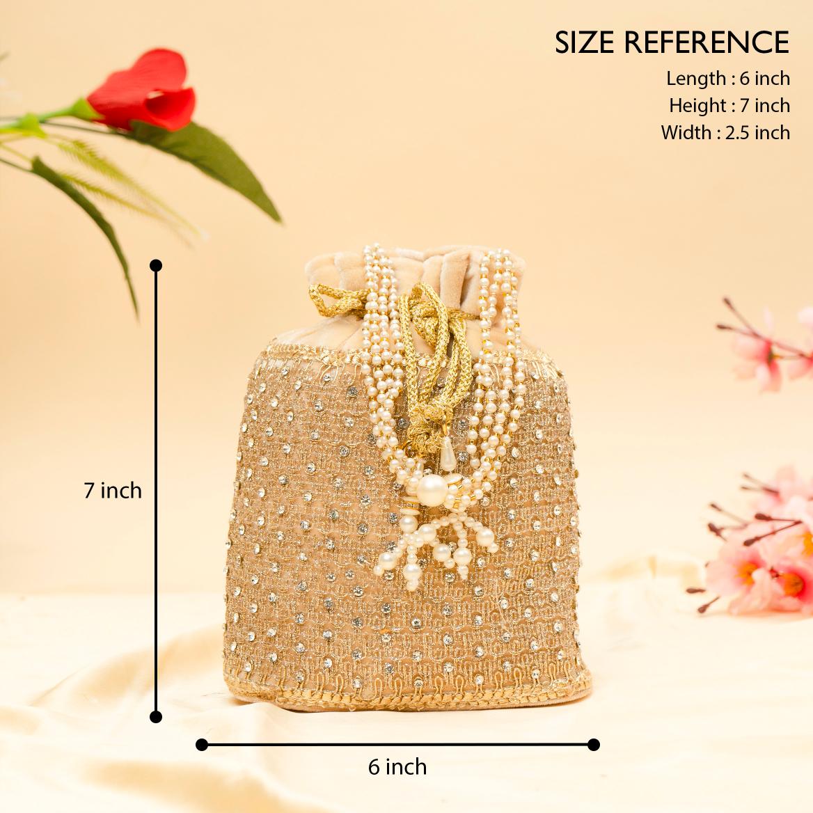 Opulent Thread & Pearl Potli